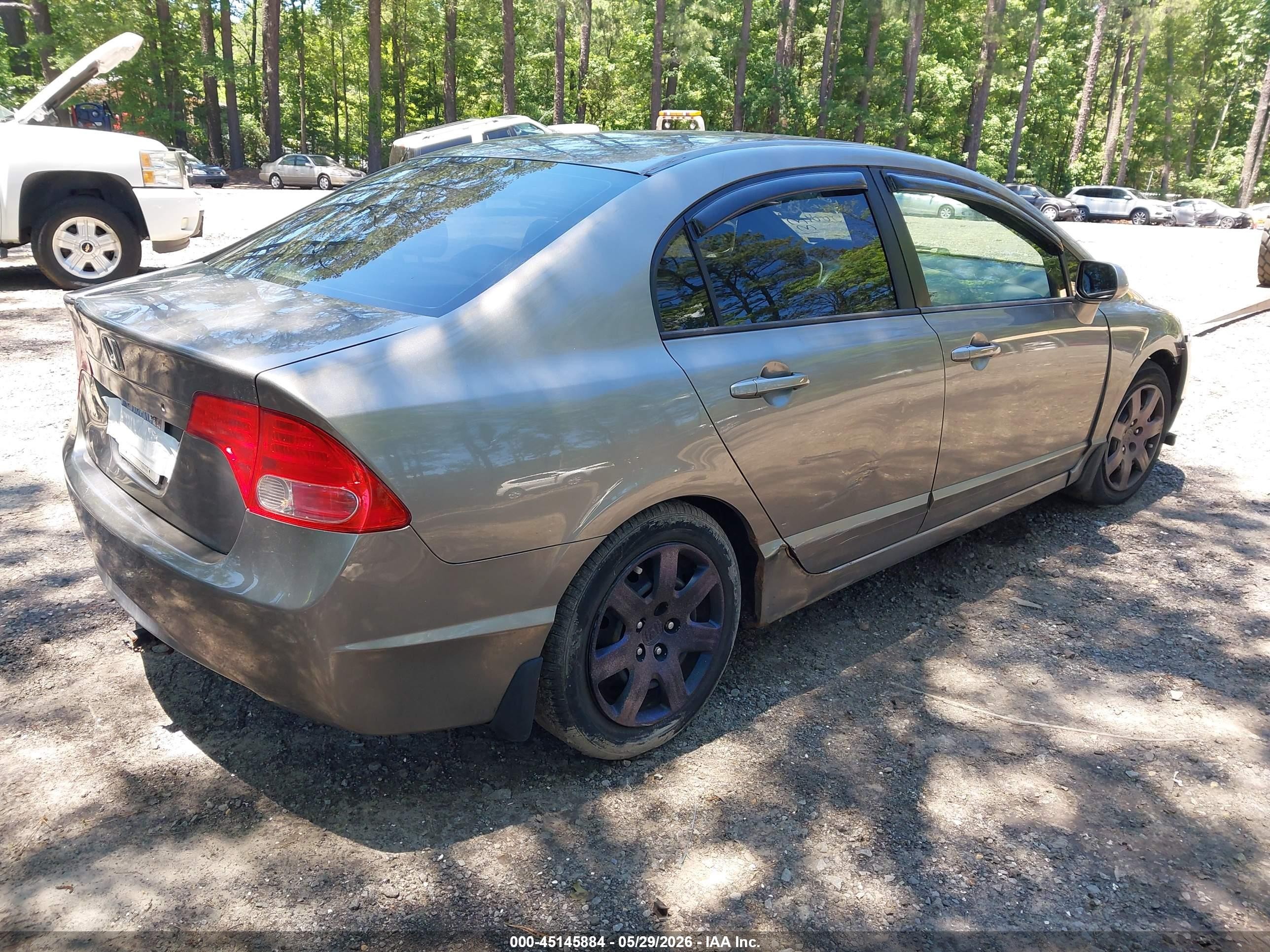 2006 Honda Civic Lx Gray vin: 1HGFA16536L133327