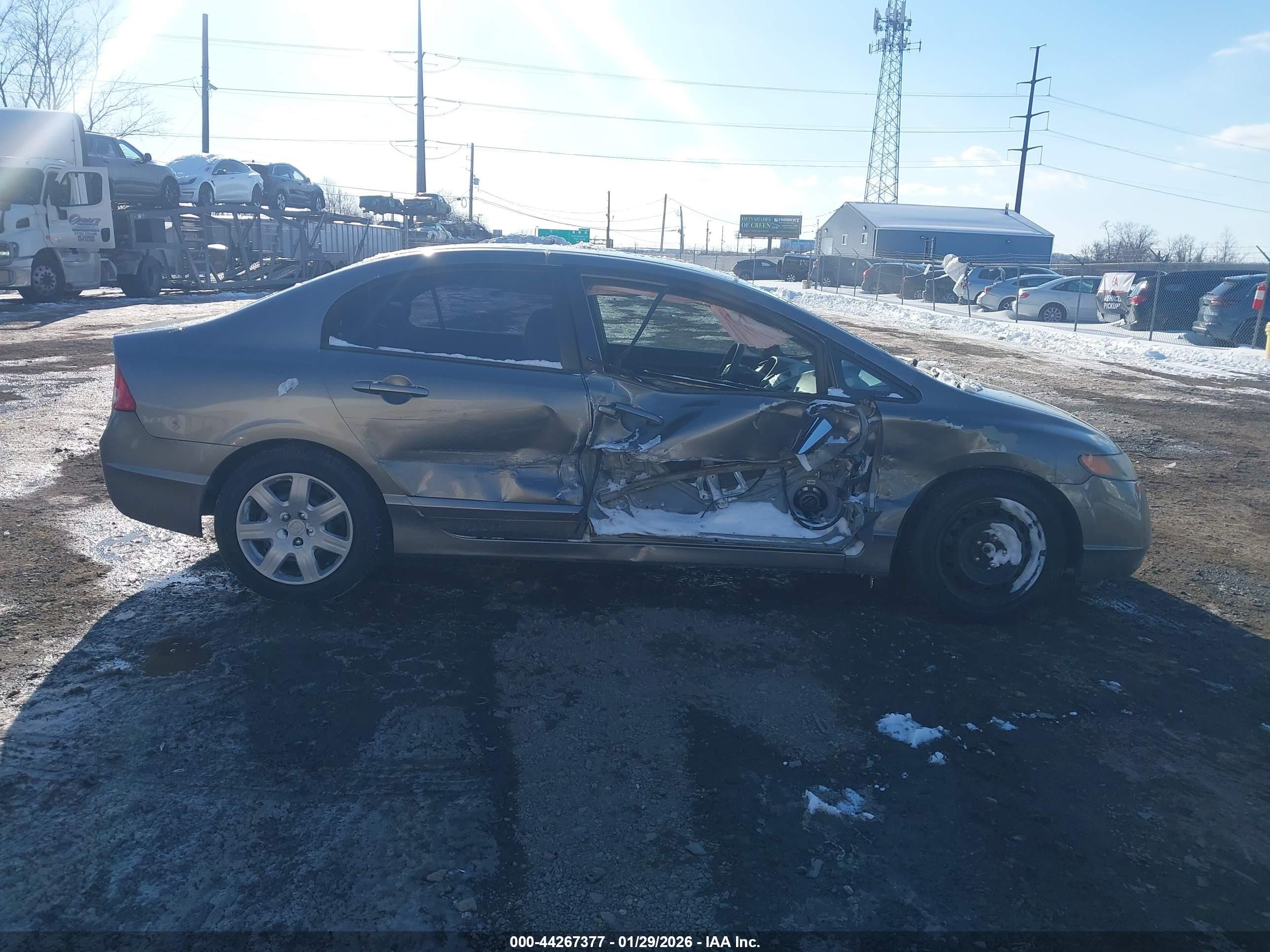 2006 Honda Civic Lx Brown vin: 1HGFA16536L142397