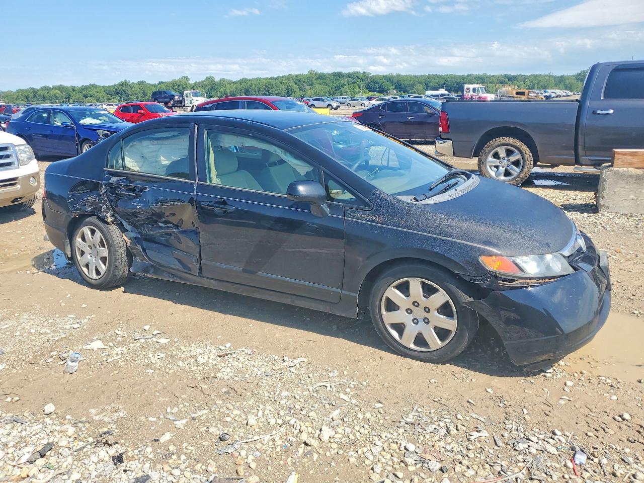 2006 Honda Civic Lx Black vin: 1HGFA16536L148118