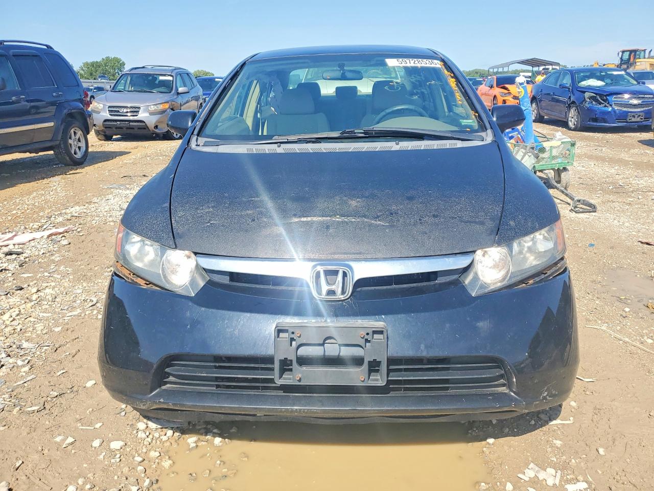2006 Honda Civic Lx Black vin: 1HGFA16536L148118