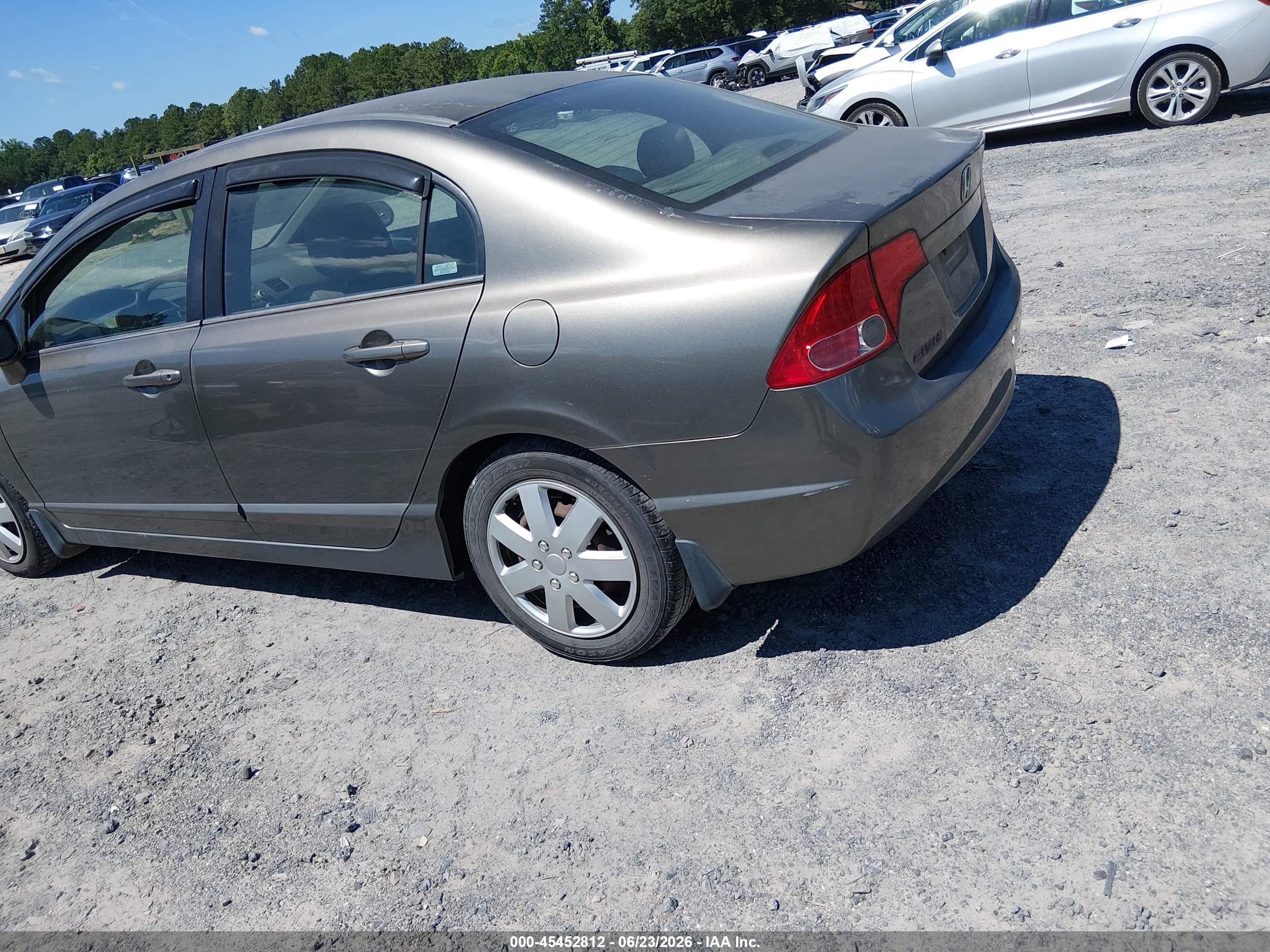 2006 Honda Civic Lx Gray vin: 1HGFA16536L153867