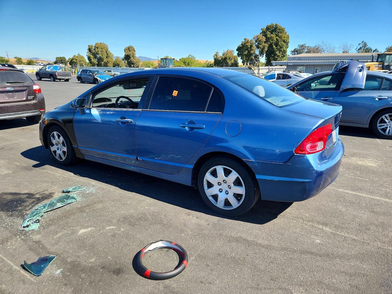 2007 Honda Civic Lx Blue vin: 1HGFA16537L003792