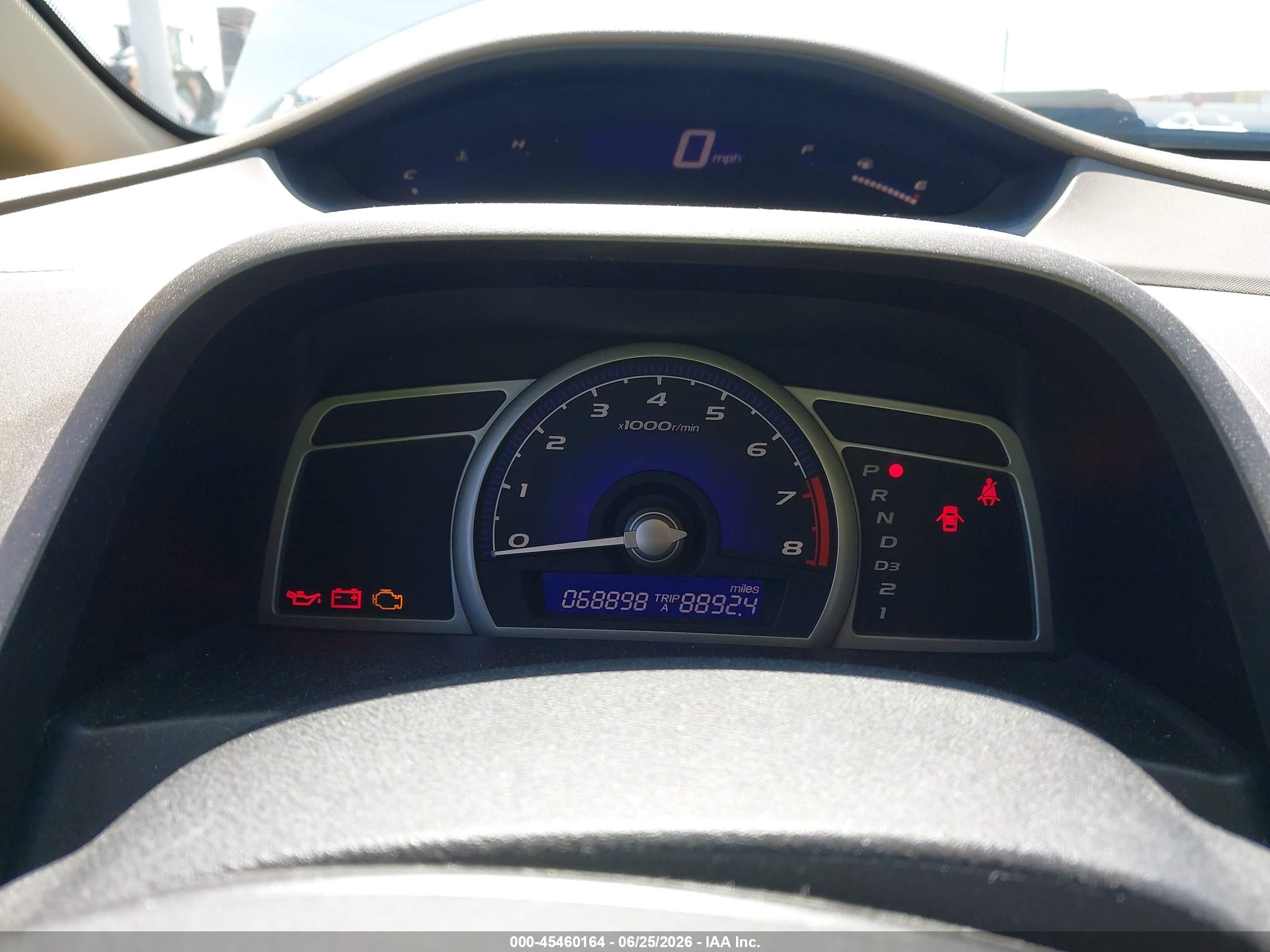 2007 Honda Civic Lx White vin: 1HGFA16537L023511