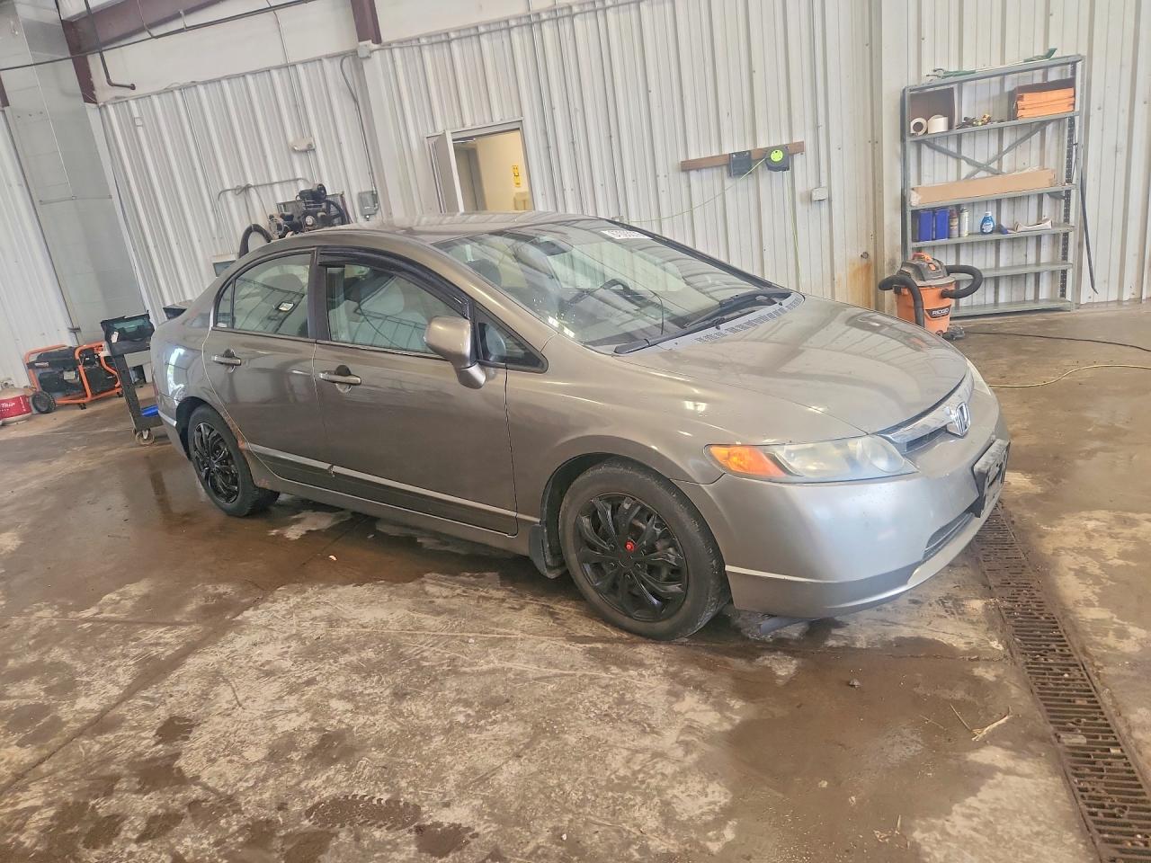 2007 Honda Civic Lx Gray vin: 1HGFA16537L040468