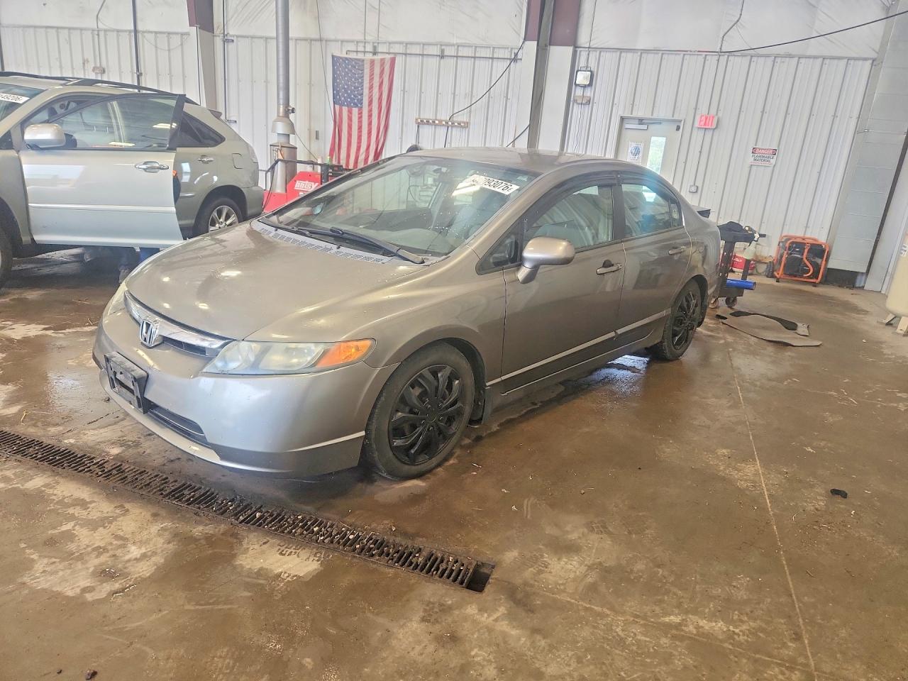 2007 Honda Civic Lx Gray vin: 1HGFA16537L040468