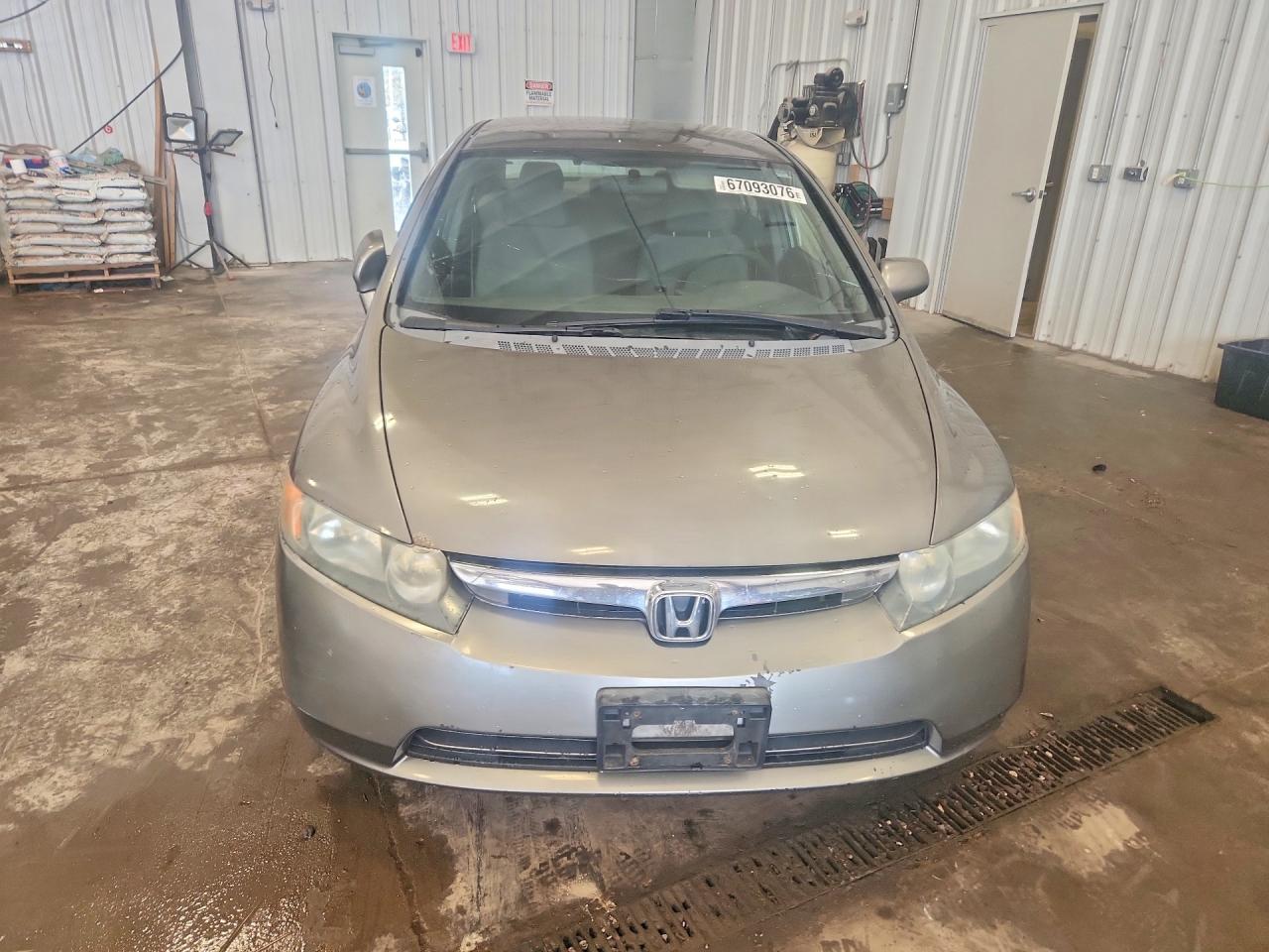 2007 Honda Civic Lx Gray vin: 1HGFA16537L040468