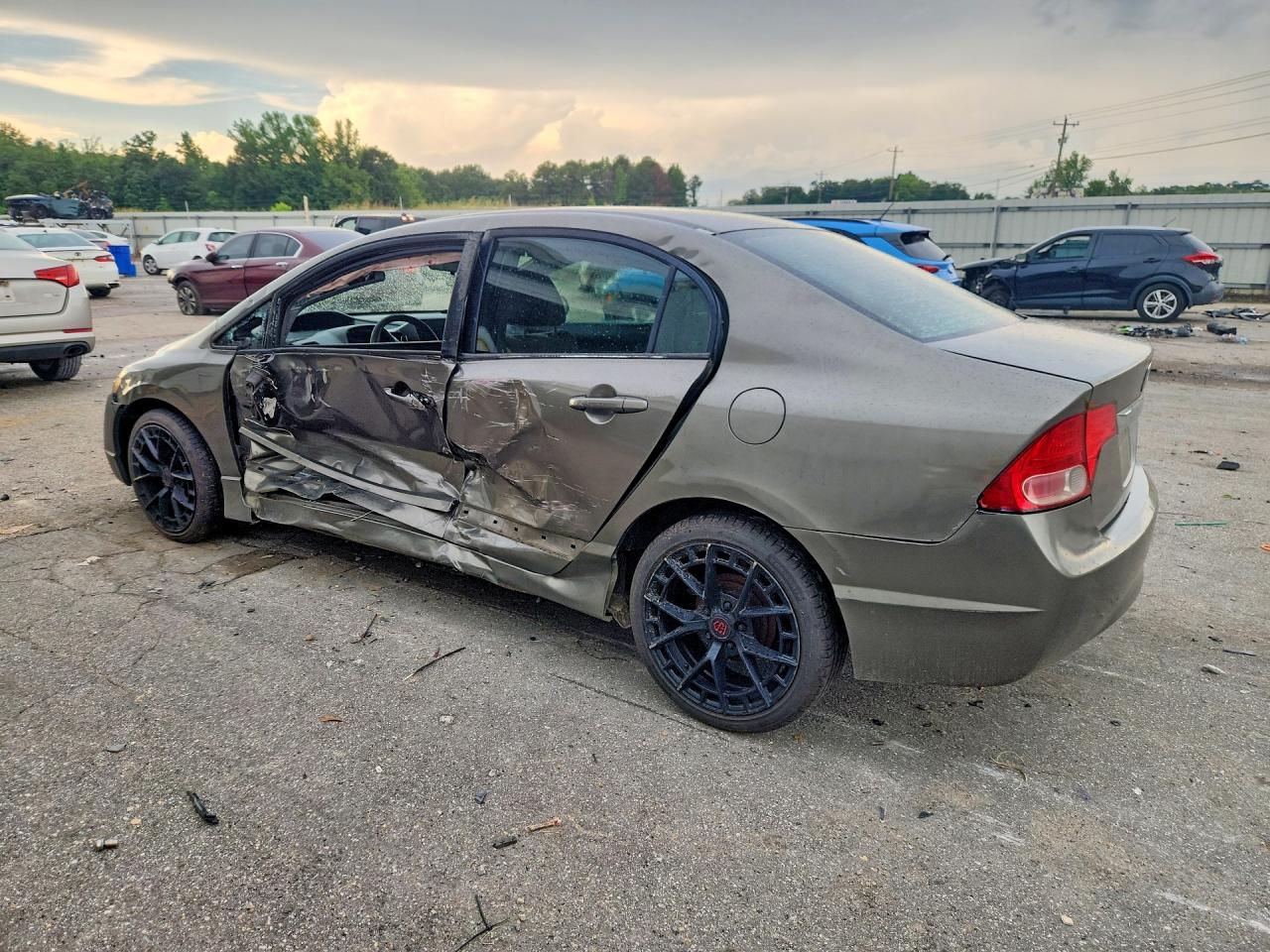 2007 Honda Civic Lx Brown vin: 1HGFA16537L046500
