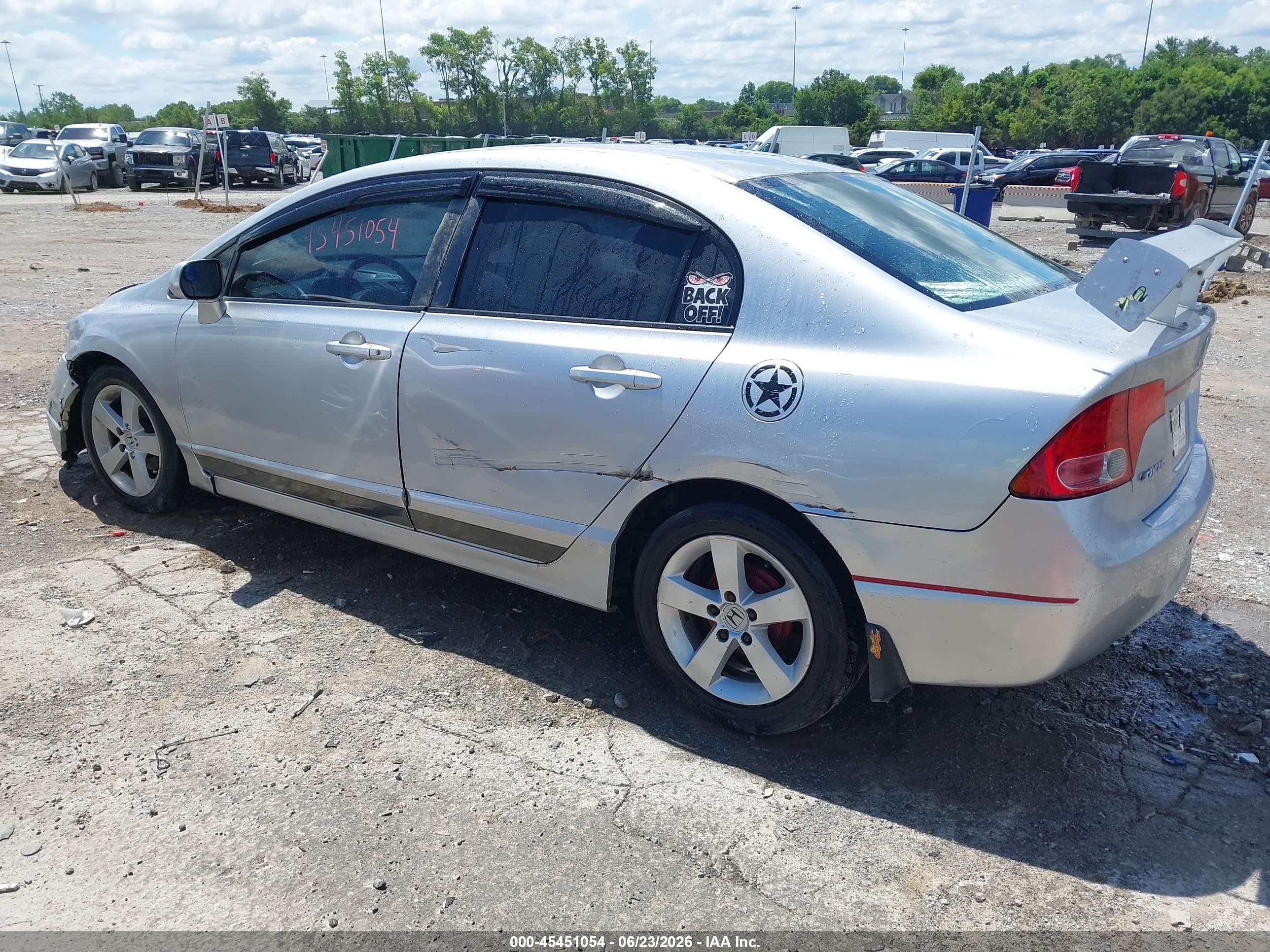2007 Honda Civic Lx Silver vin: 1HGFA16537L053348