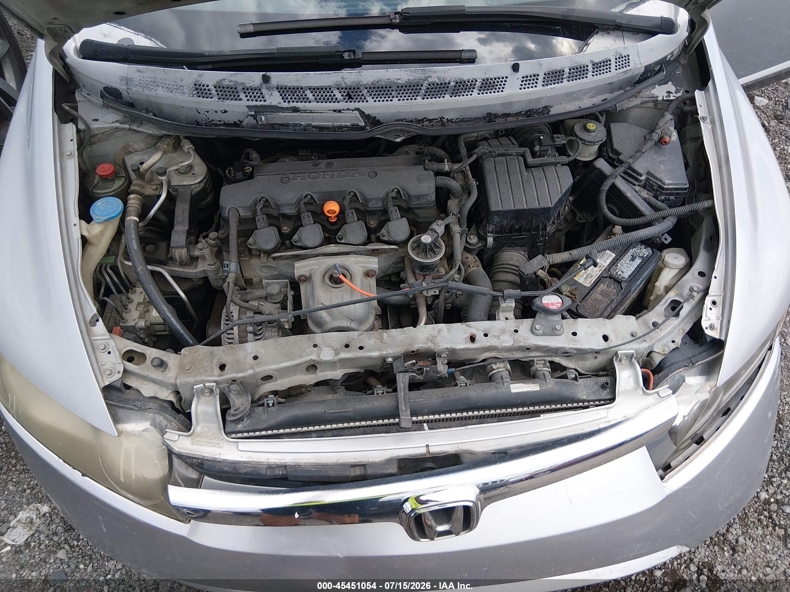 2007 Honda Civic Lx Silver vin: 1HGFA16537L053348