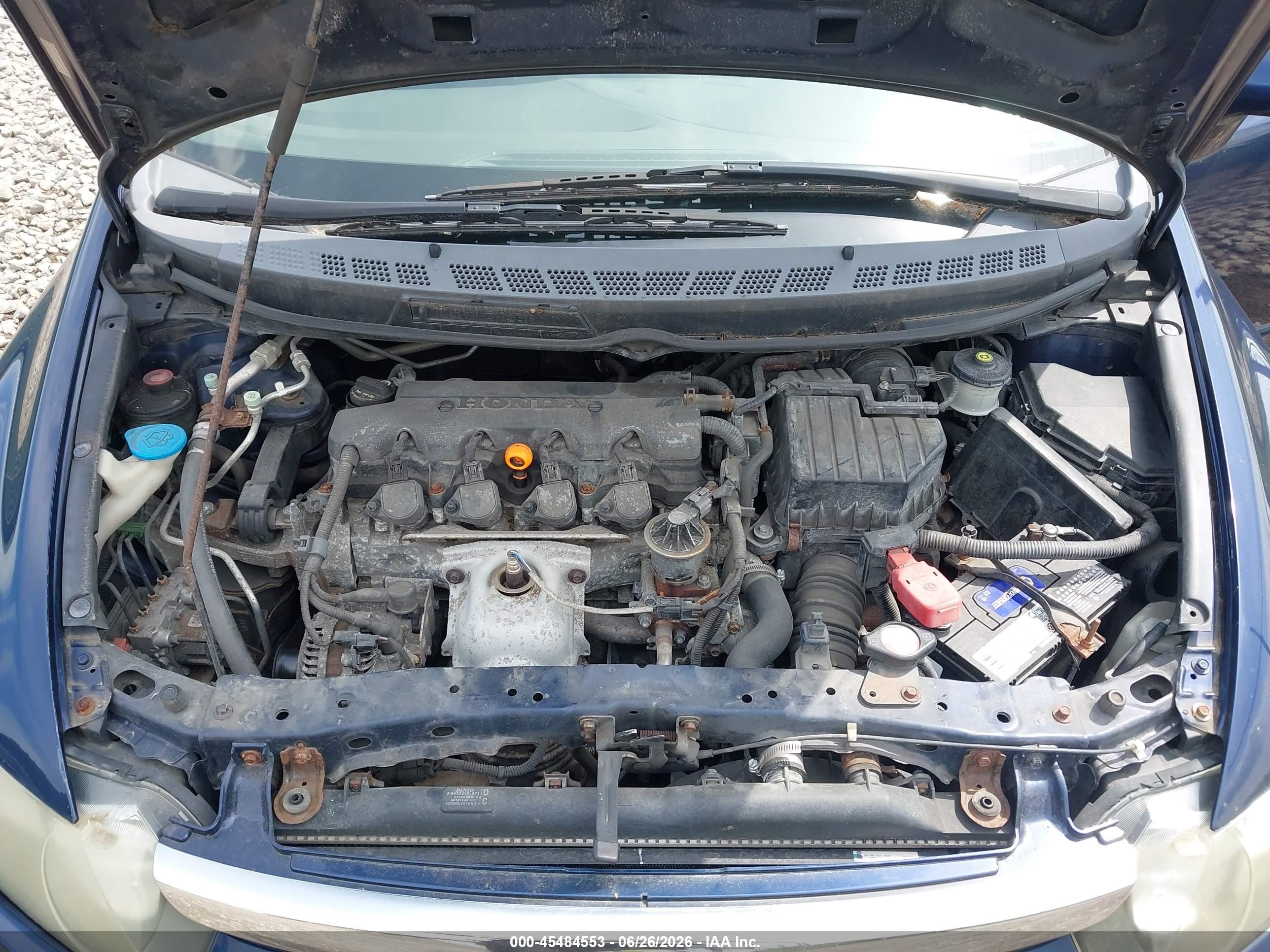 2007 Honda Civic Lx Blue vin: 1HGFA16537L069176