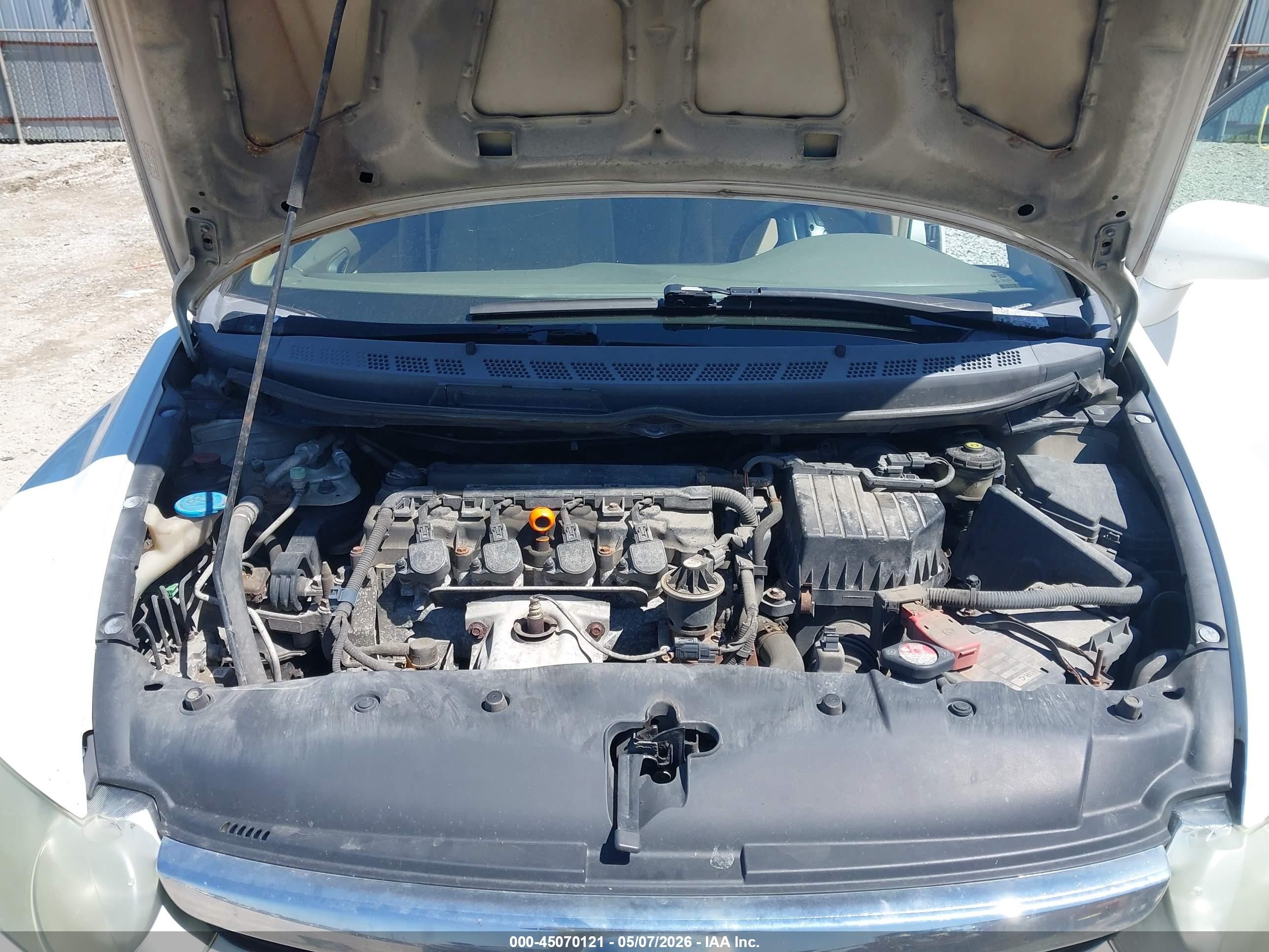 2007 Honda Civic Lx Белый vin: 1HGFA16537L102774