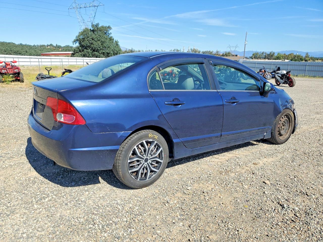 2007 Honda Civic Lx Синий vin: 1HGFA16537L116738