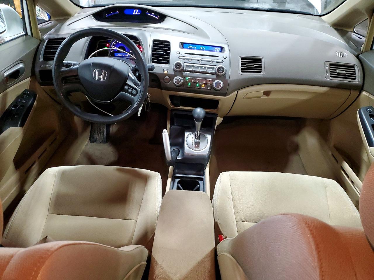 2007 Honda Civic Lx White vin: 1HGFA16537L124547