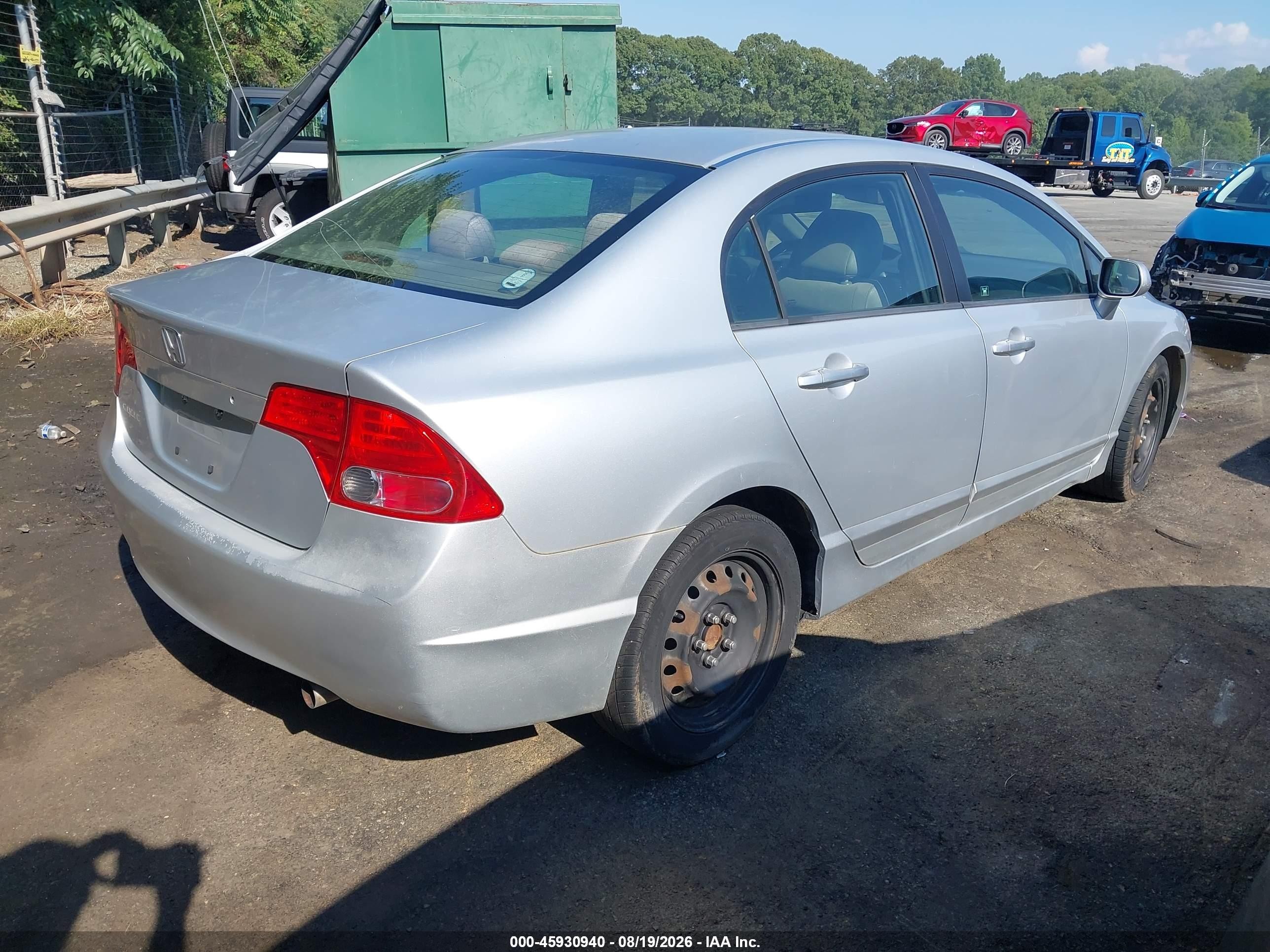 2007 Honda Civic Lx Silver vin: 1HGFA16537L137511