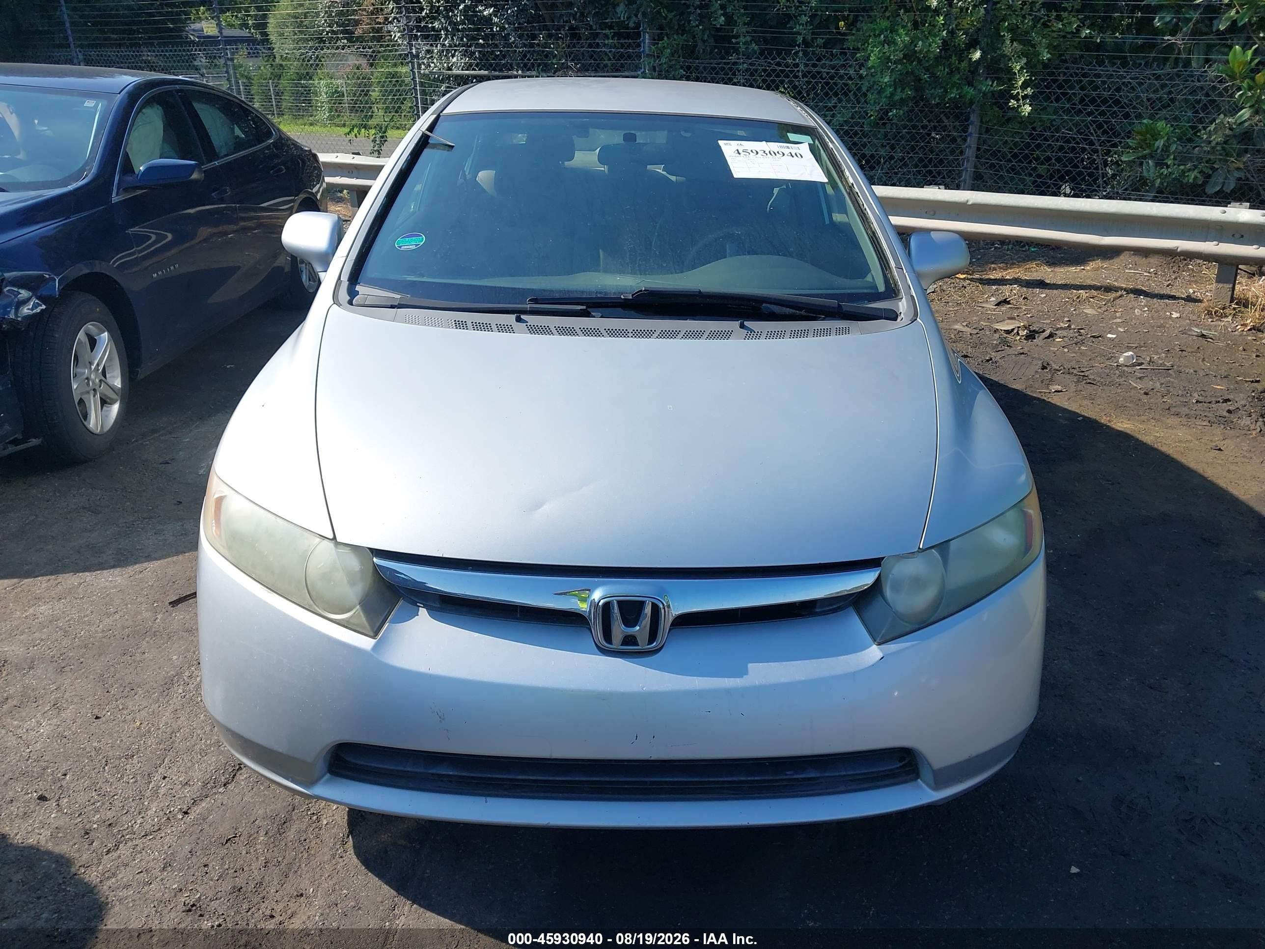 2007 Honda Civic Lx Silver vin: 1HGFA16537L137511
