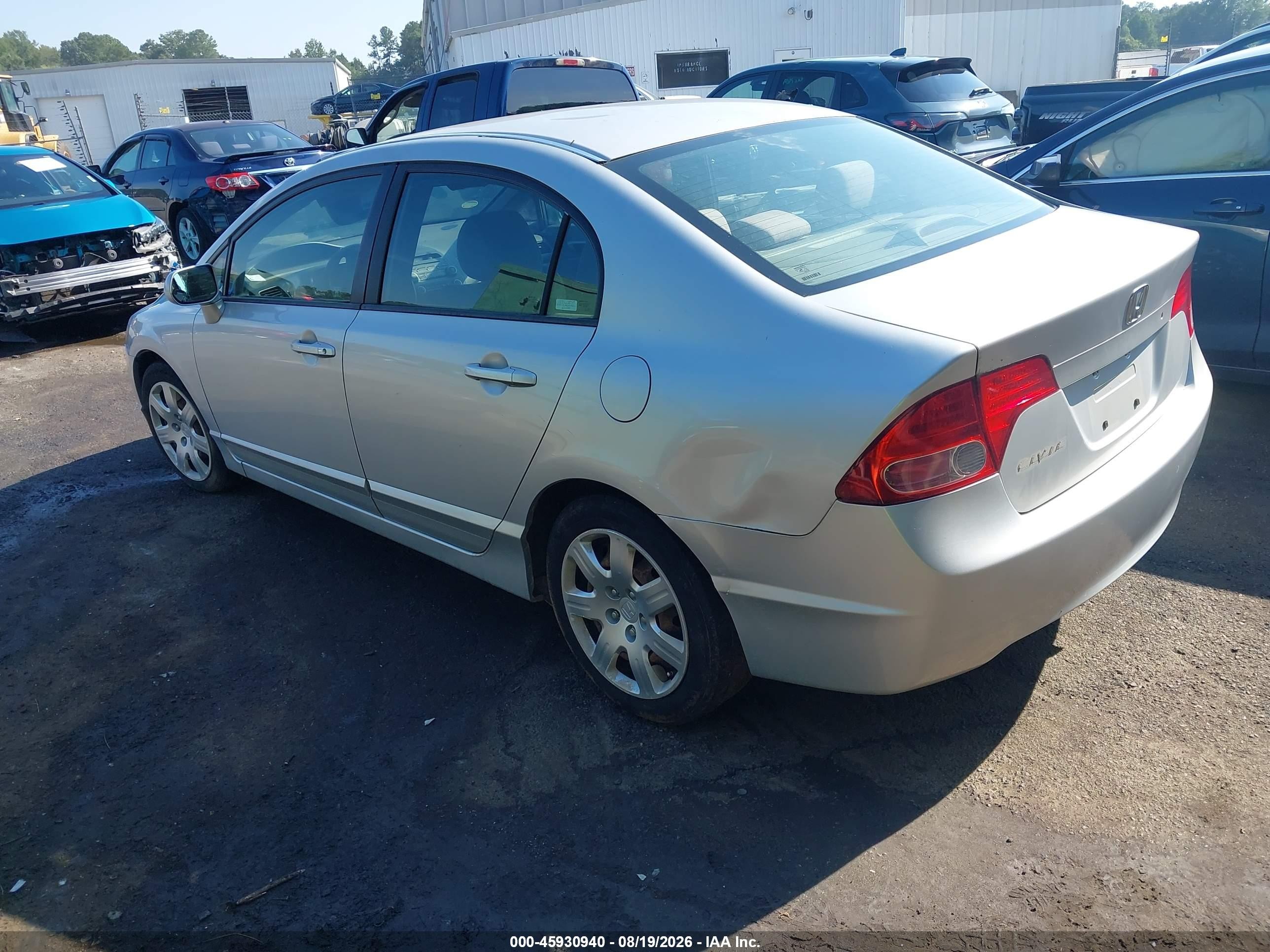 2007 Honda Civic Lx Silver vin: 1HGFA16537L137511