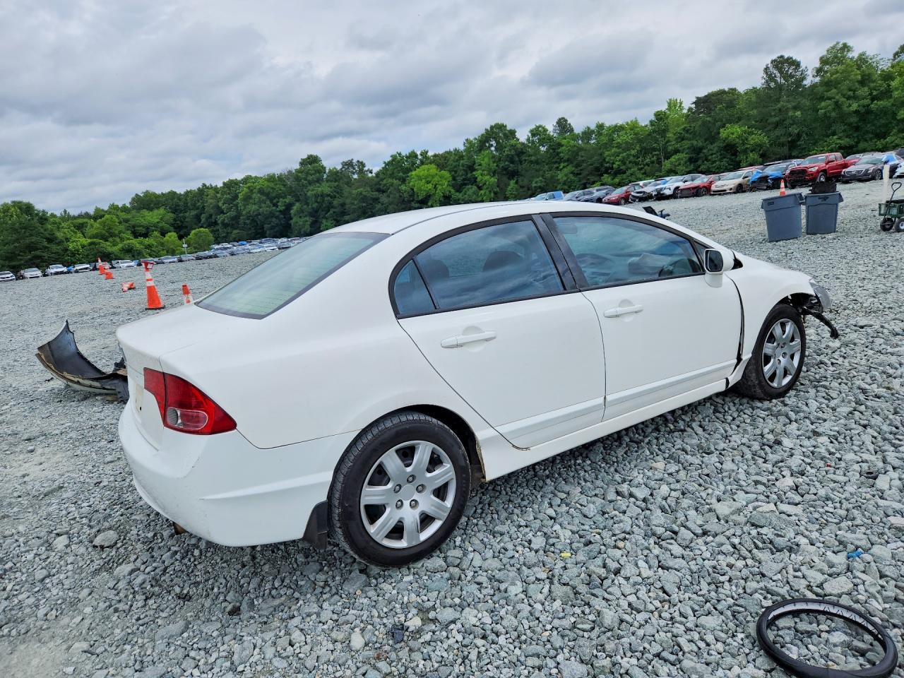 2008 Honda Civic Lx White vin: 1HGFA16538L014888