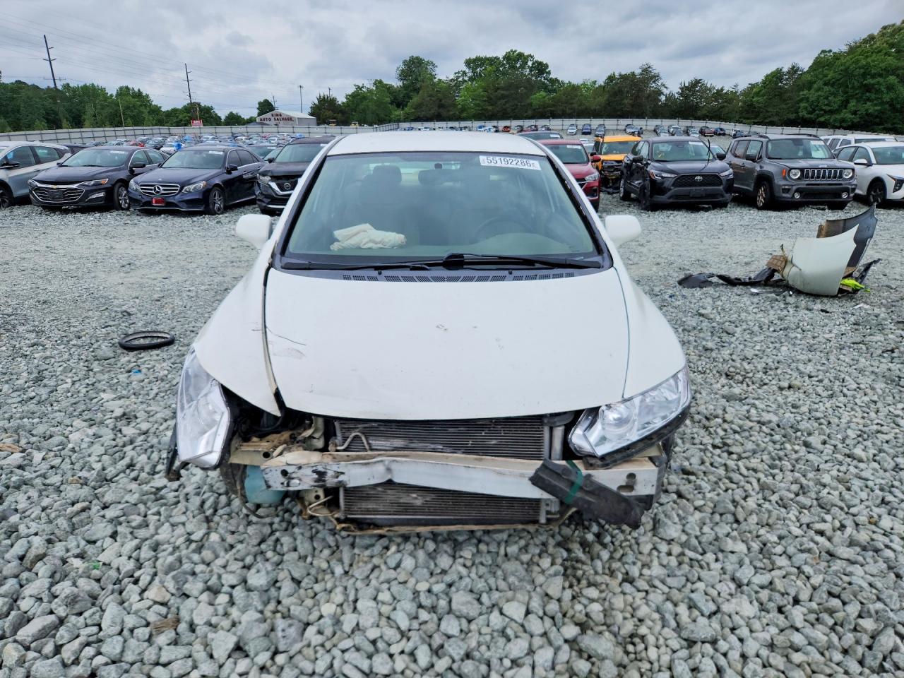 2008 Honda Civic Lx White vin: 1HGFA16538L014888