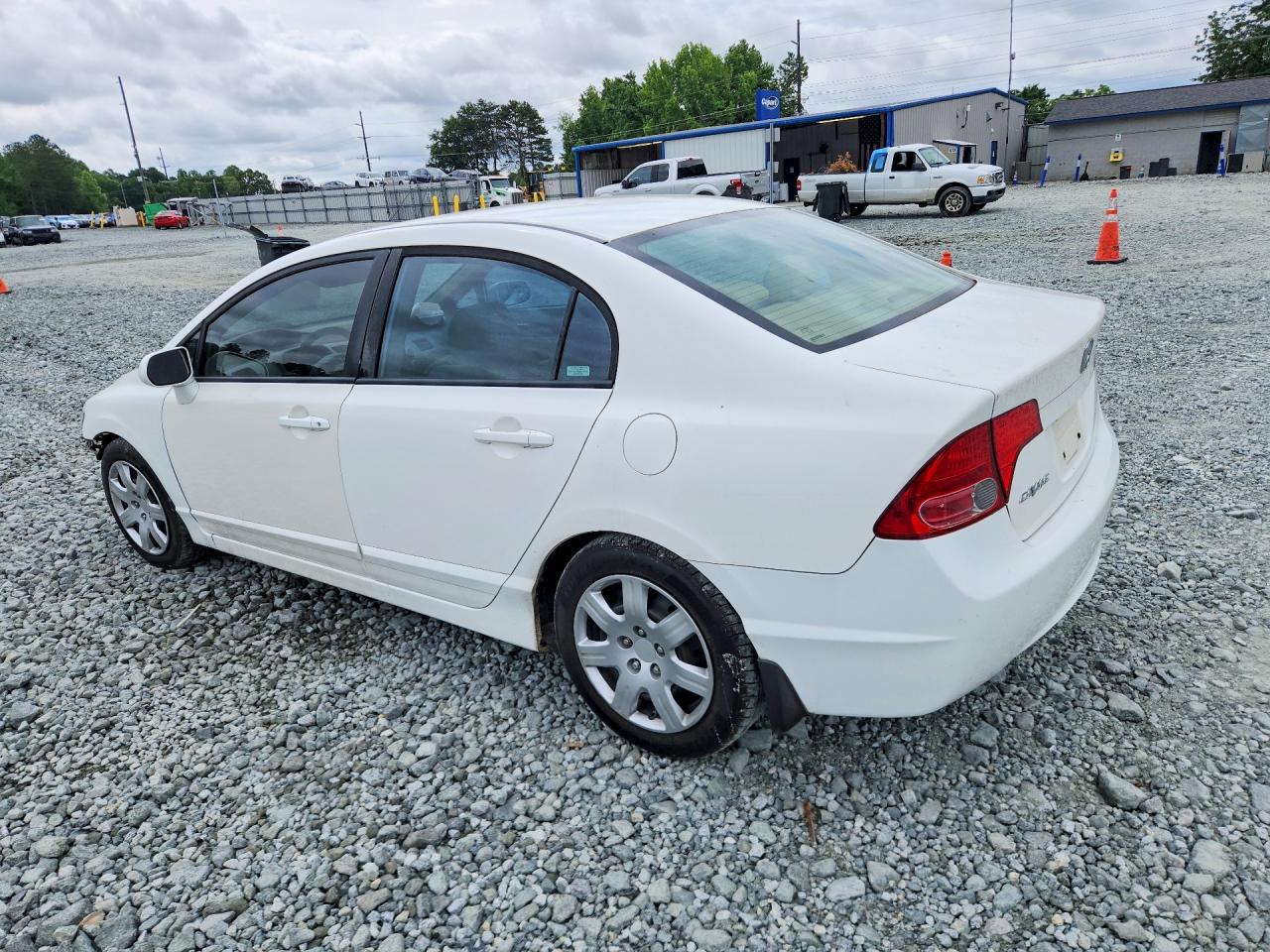 2008 Honda Civic Lx White vin: 1HGFA16538L014888