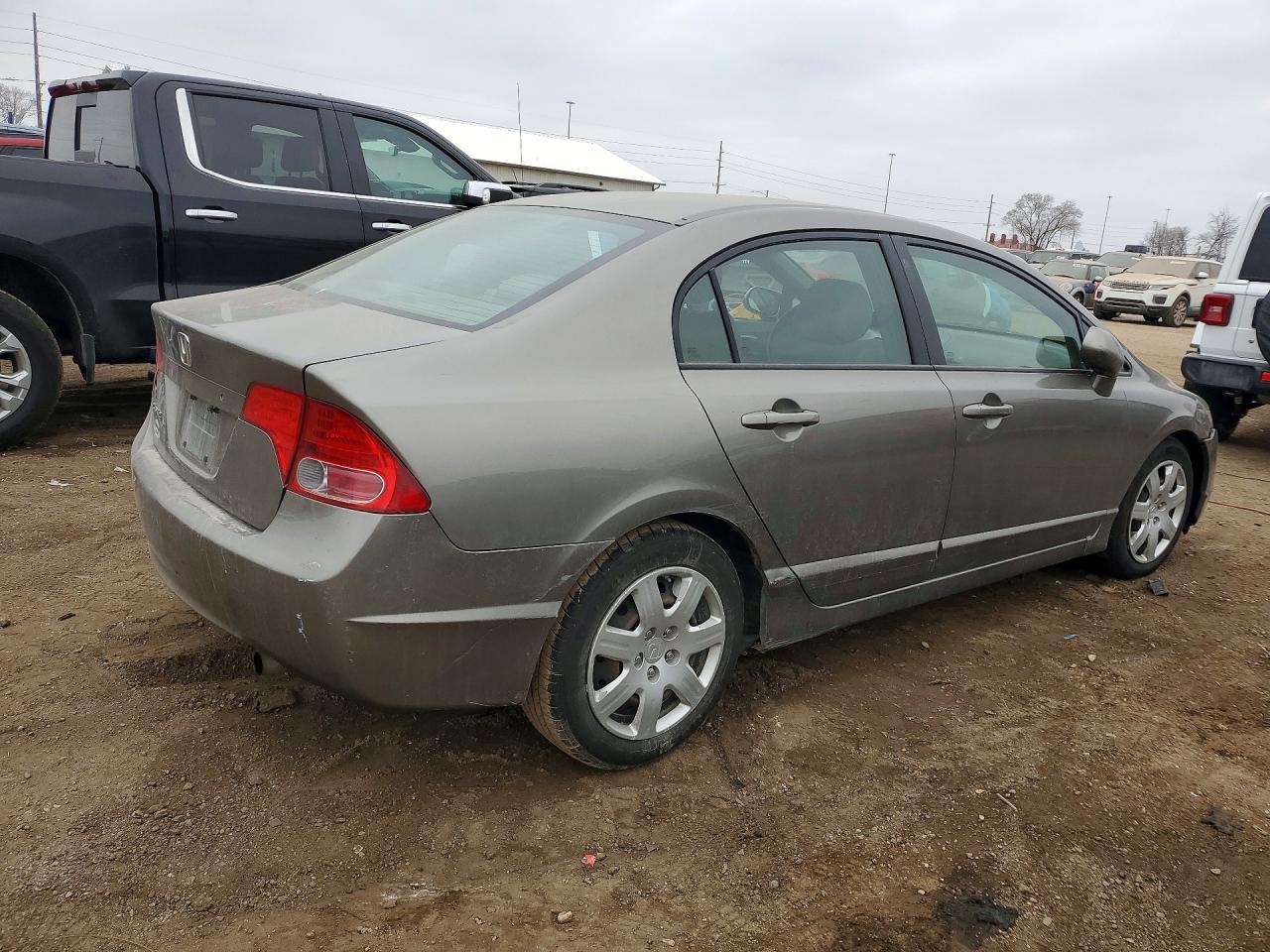 2008 Honda Civic Lx Серый vin: 1HGFA16538L034039