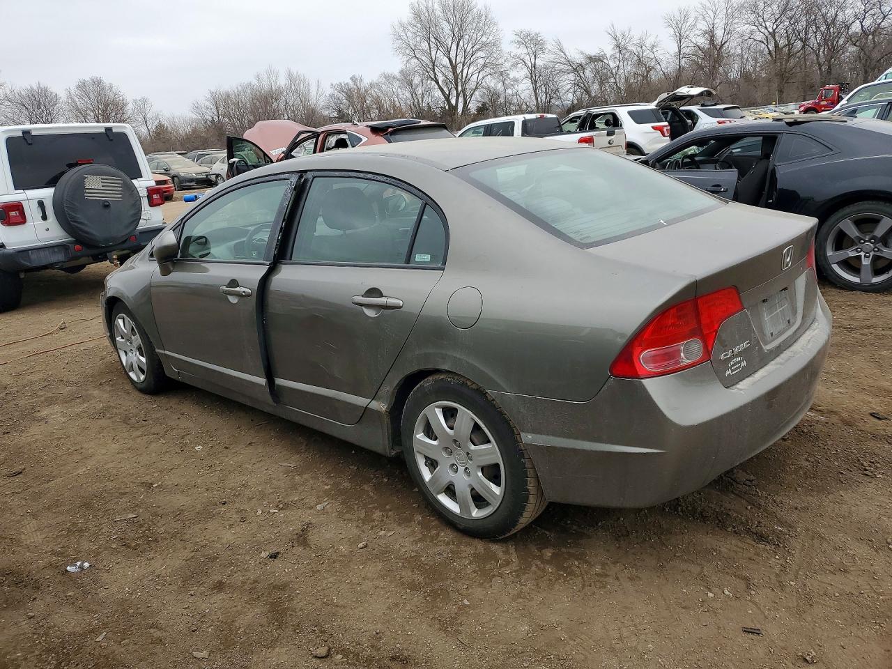 2008 Honda Civic Lx Серый vin: 1HGFA16538L034039
