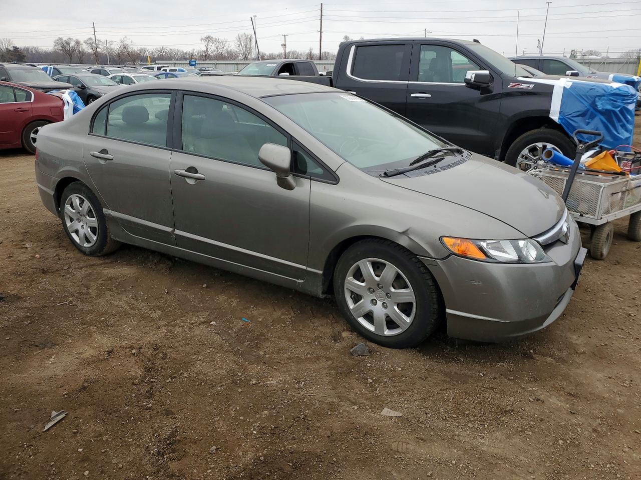 2008 Honda Civic Lx Серый vin: 1HGFA16538L034039
