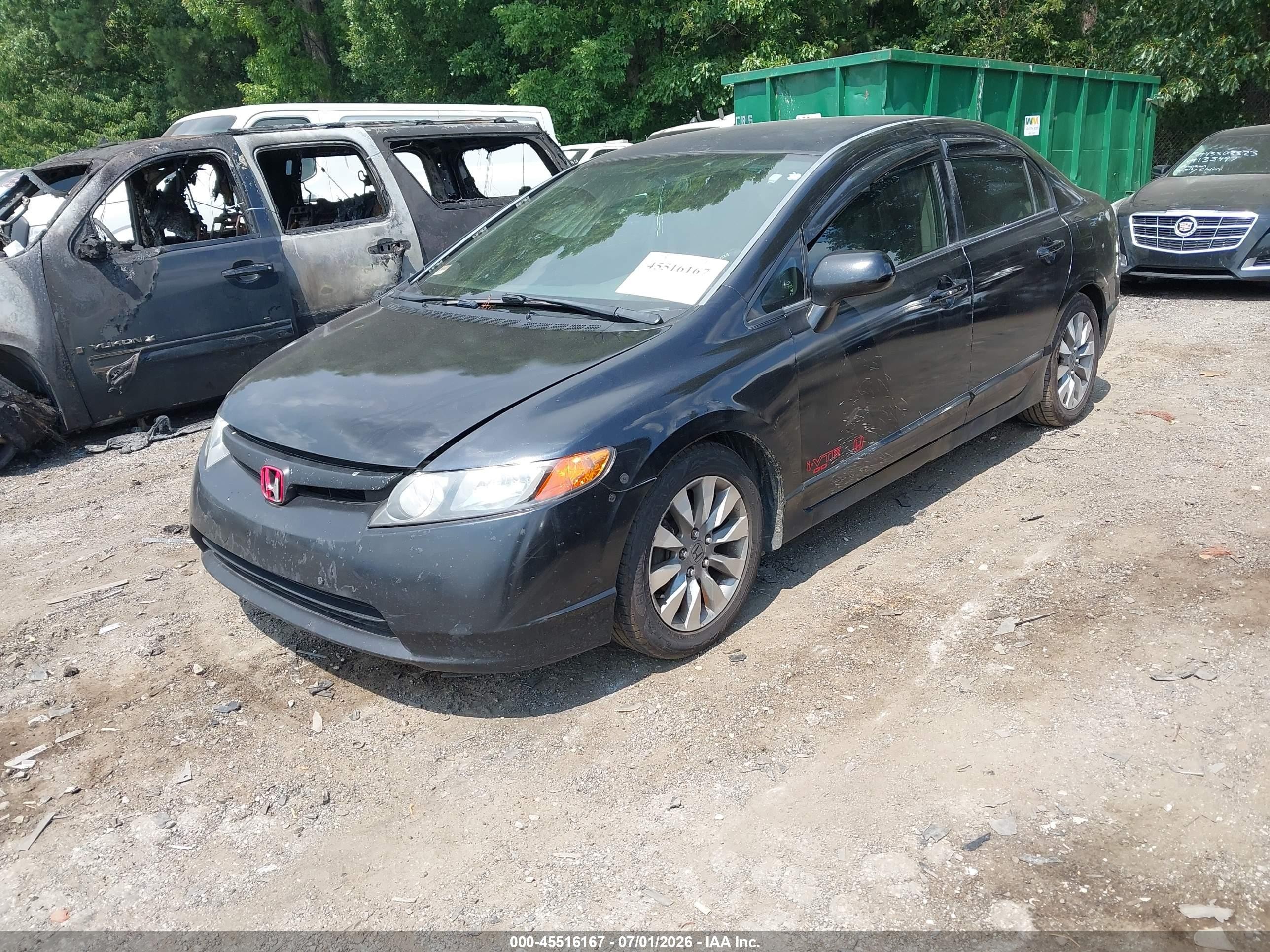 2008 Honda Civic Lx Black vin: 1HGFA16538L052282