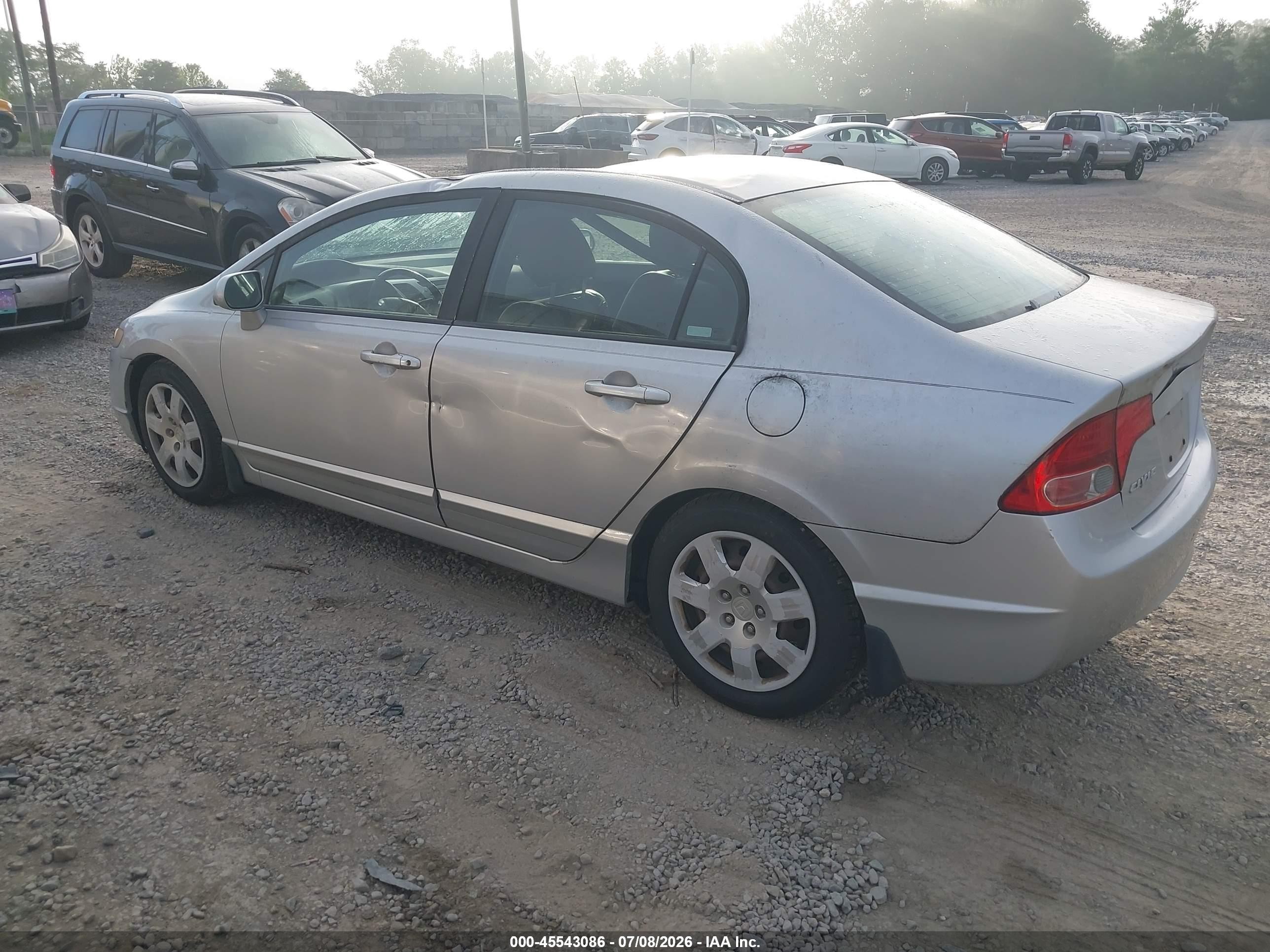2008 Honda Civic Lx Серебряный vin: 1HGFA16538L053139