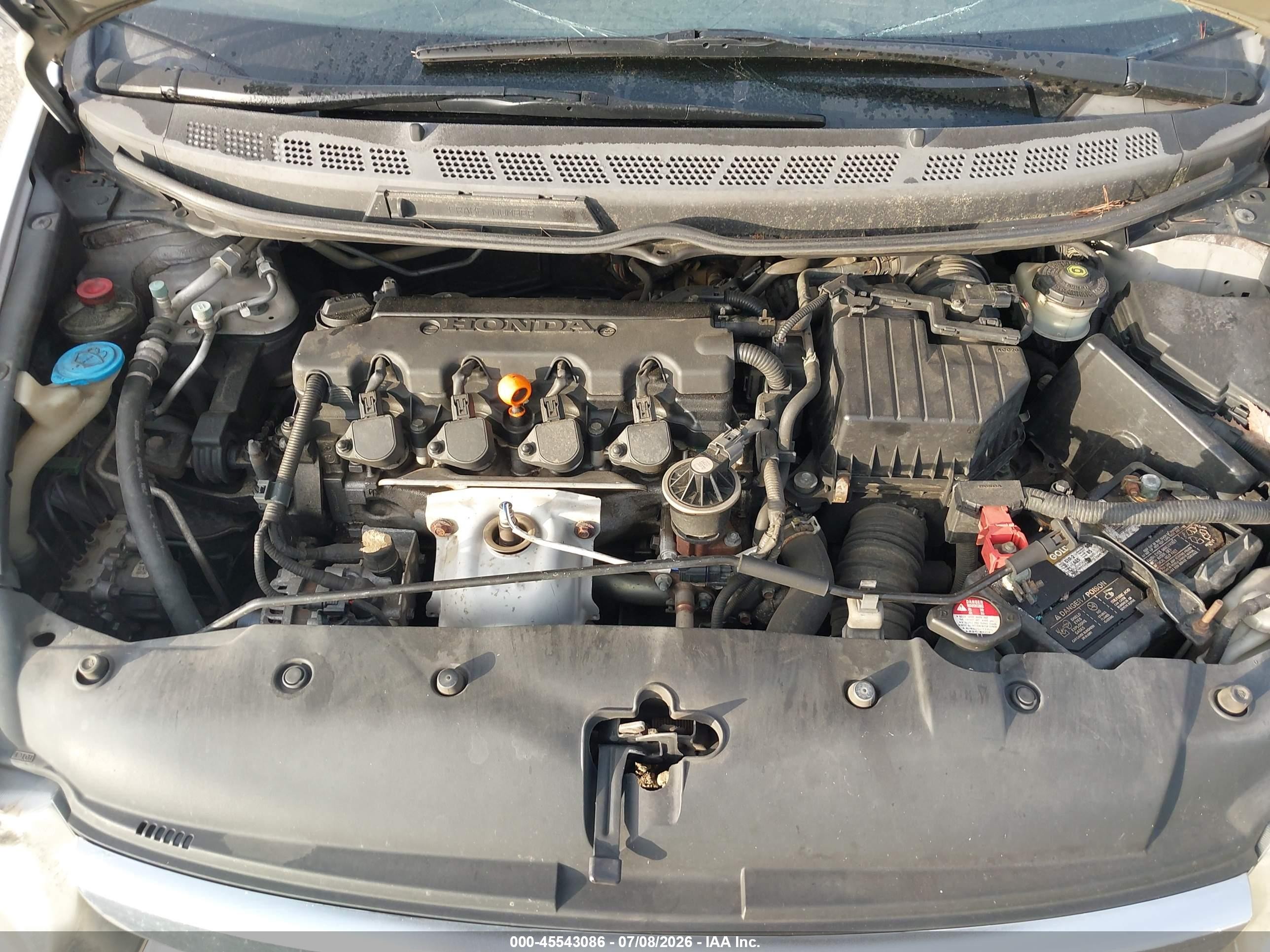 2008 Honda Civic Lx Серебряный vin: 1HGFA16538L053139