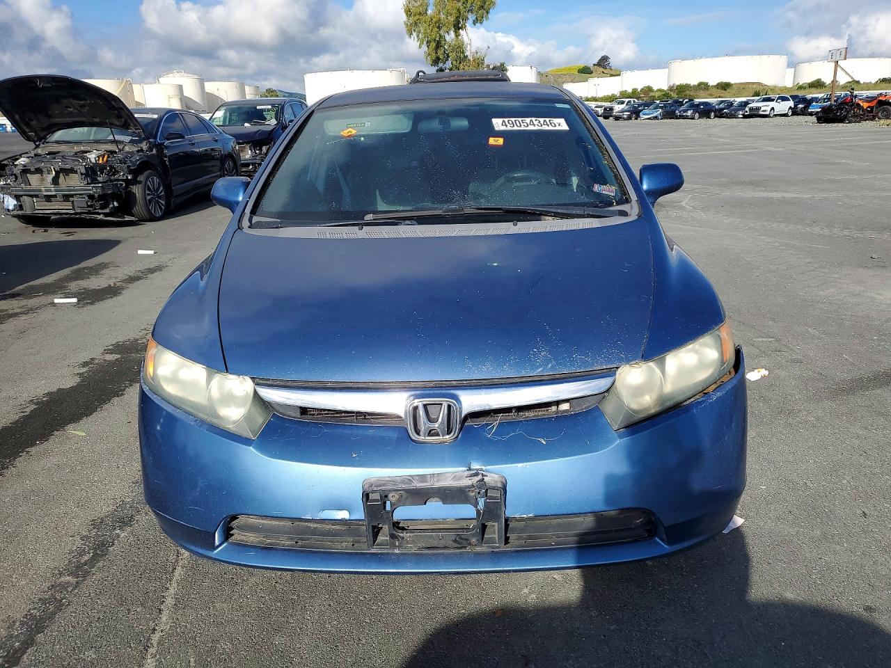 2008 Honda Civic Lx Blue vin: 1HGFA16538L057983