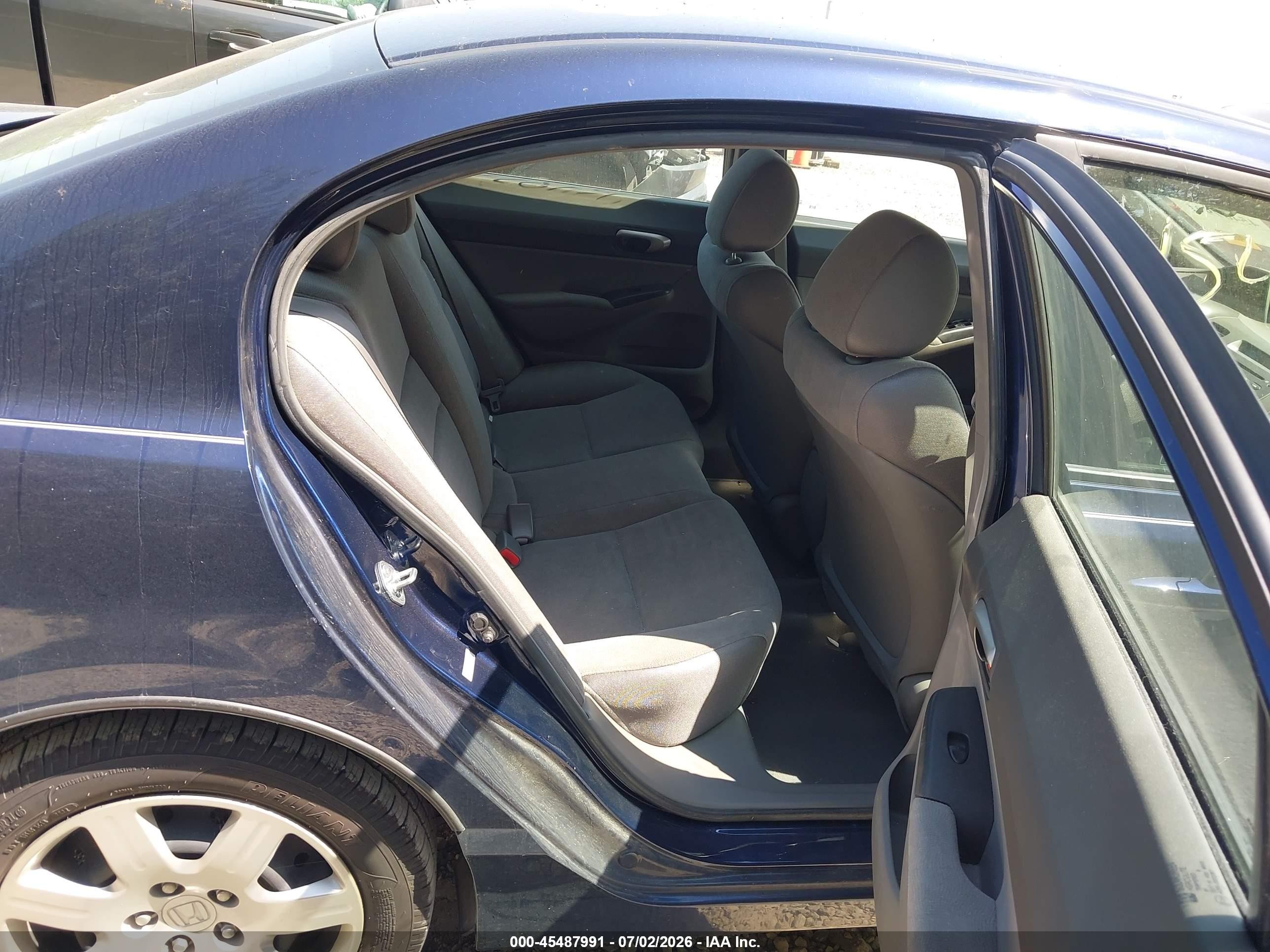 2008 Honda Civic Lx Blue vin: 1HGFA16538L072919