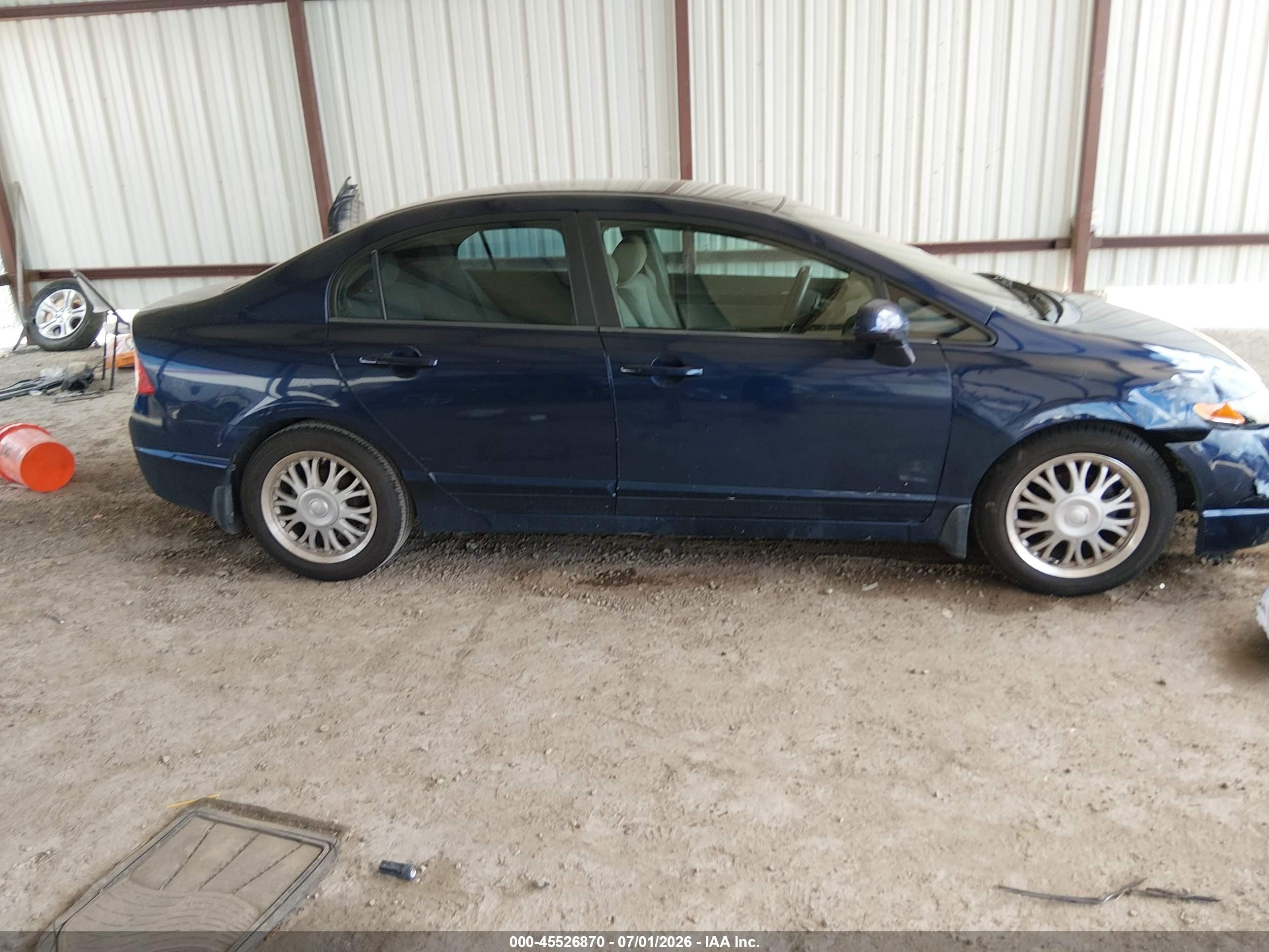 2008 Honda Civic Lx Синий vin: 1HGFA16538L081345