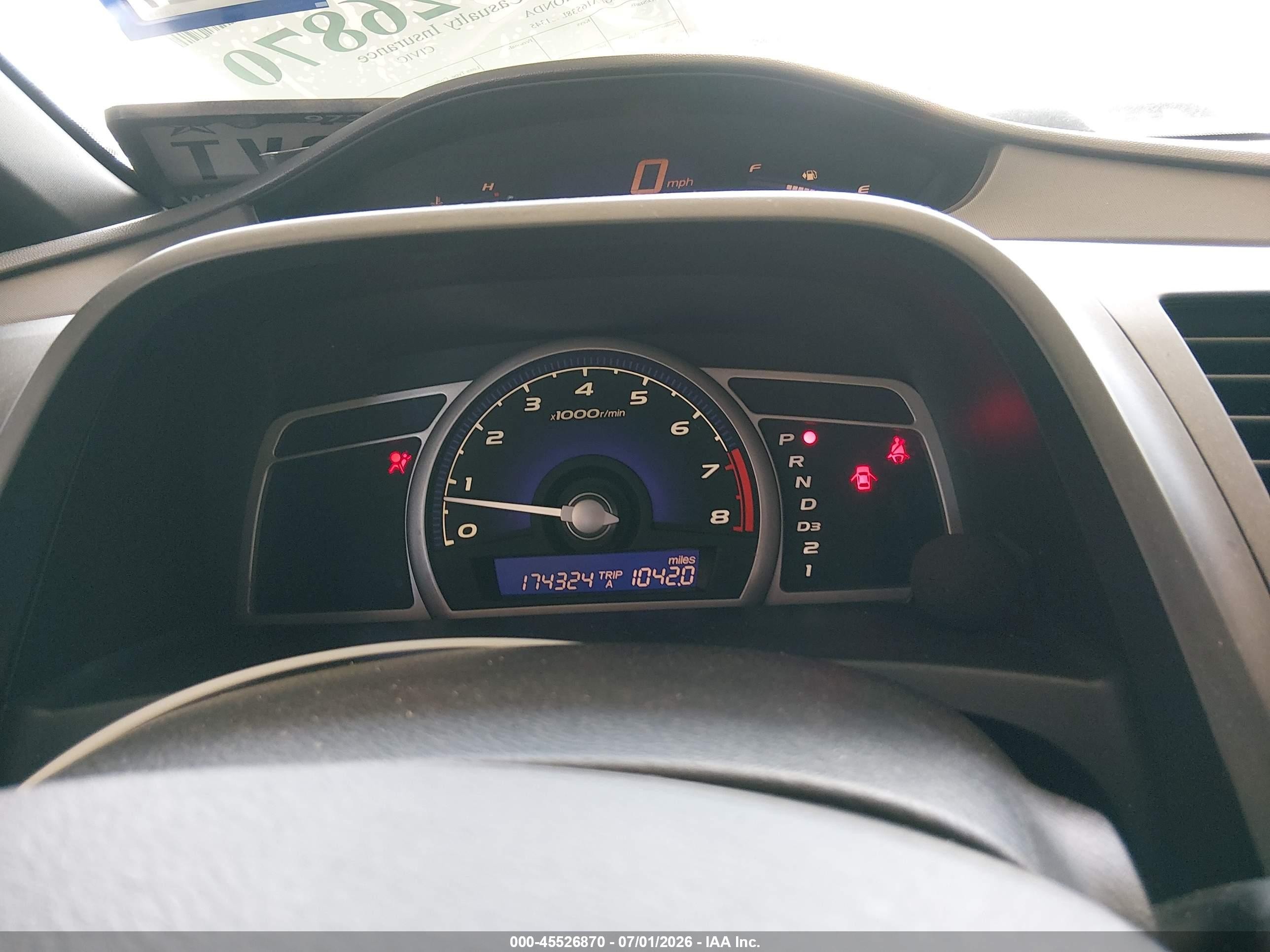 2008 Honda Civic Lx Синий vin: 1HGFA16538L081345