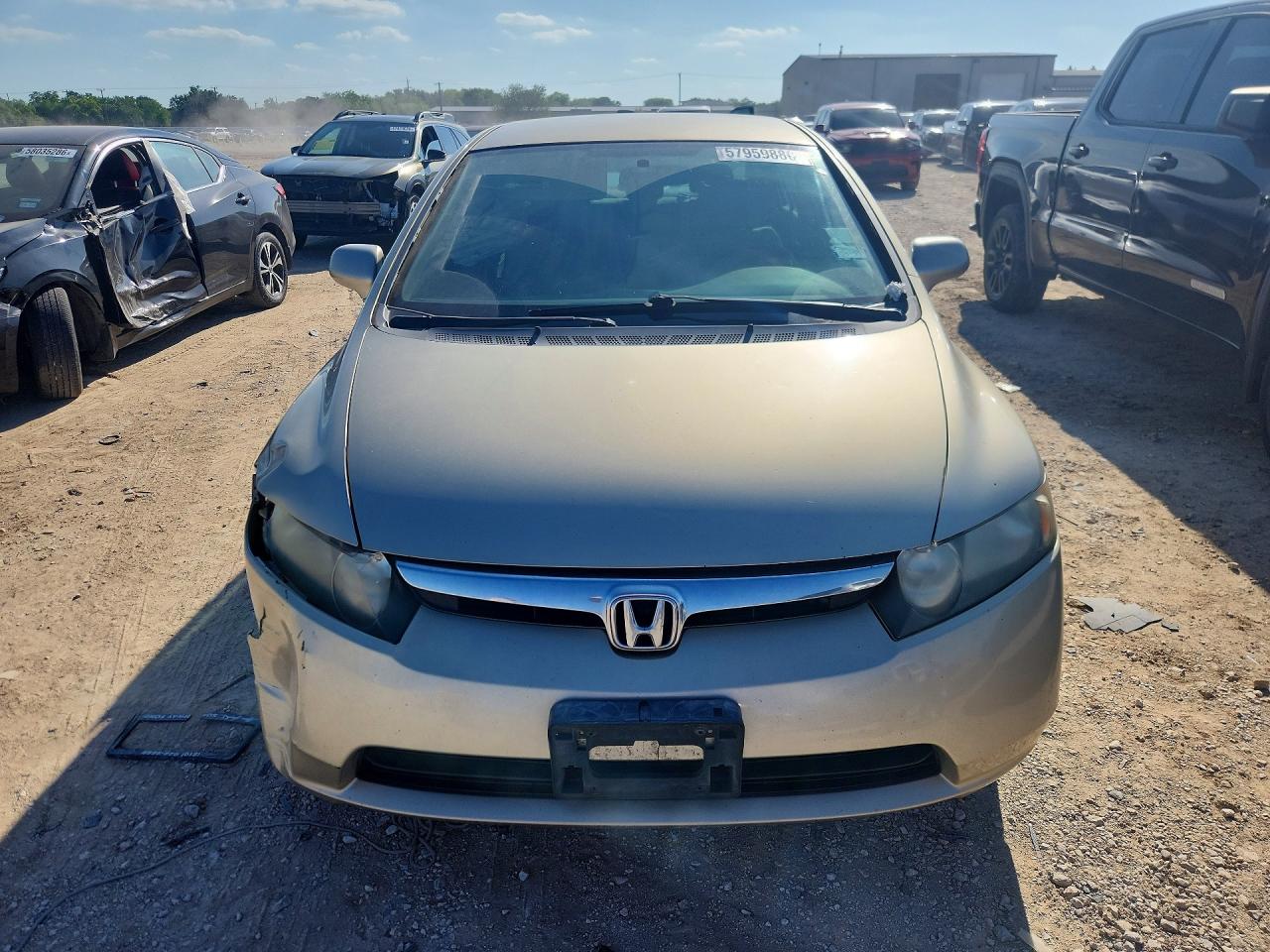 2008 Honda Civic Lx Бежевый vin: 1HGFA16538L099568
