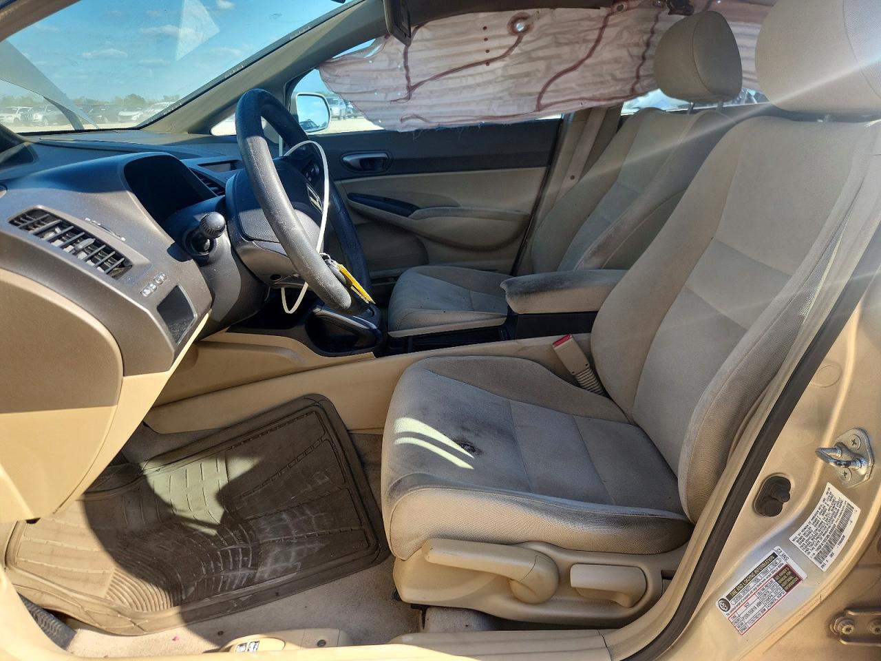 2008 Honda Civic Lx Бежевый vin: 1HGFA16538L099568