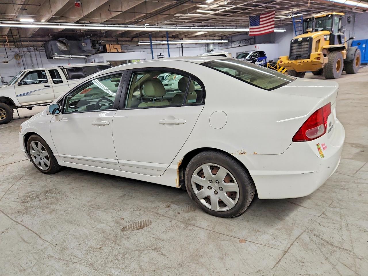 2008 Honda Civic Lx White vin: 1HGFA16538L100119