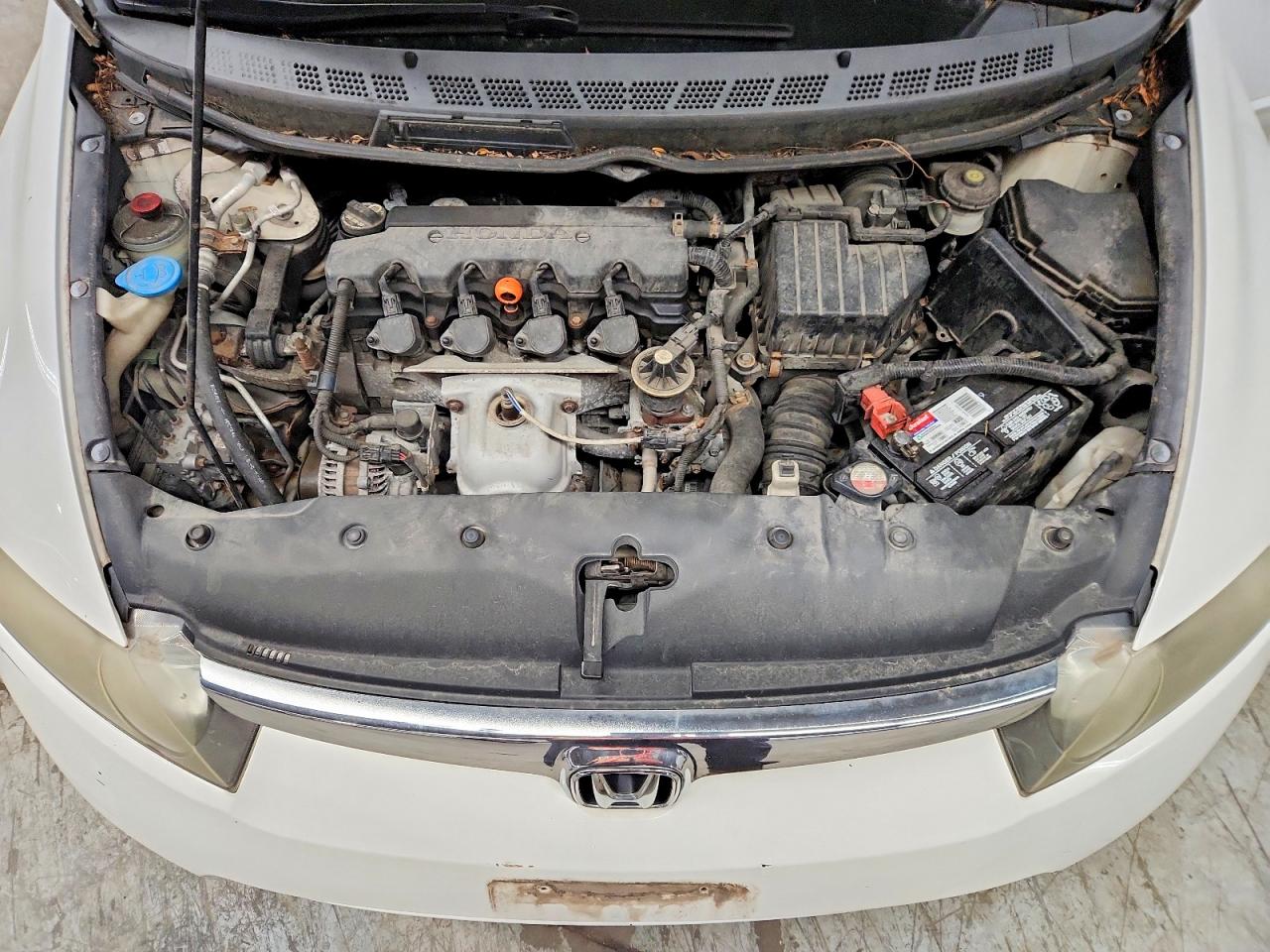 2008 Honda Civic Lx White vin: 1HGFA16538L100119