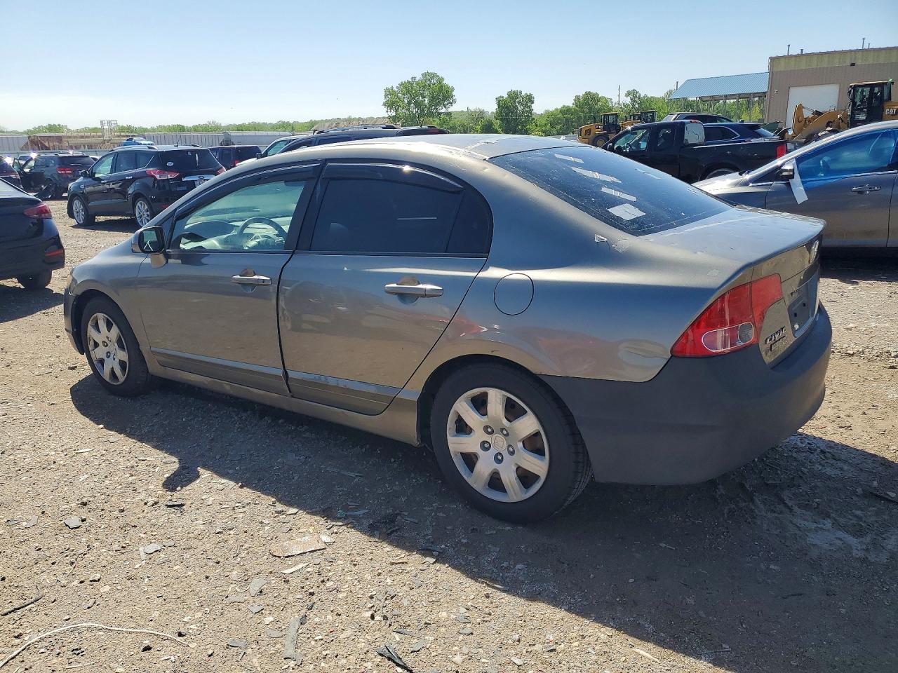 2008 Honda Civic Lx Gray vin: 1HGFA16538L110732
