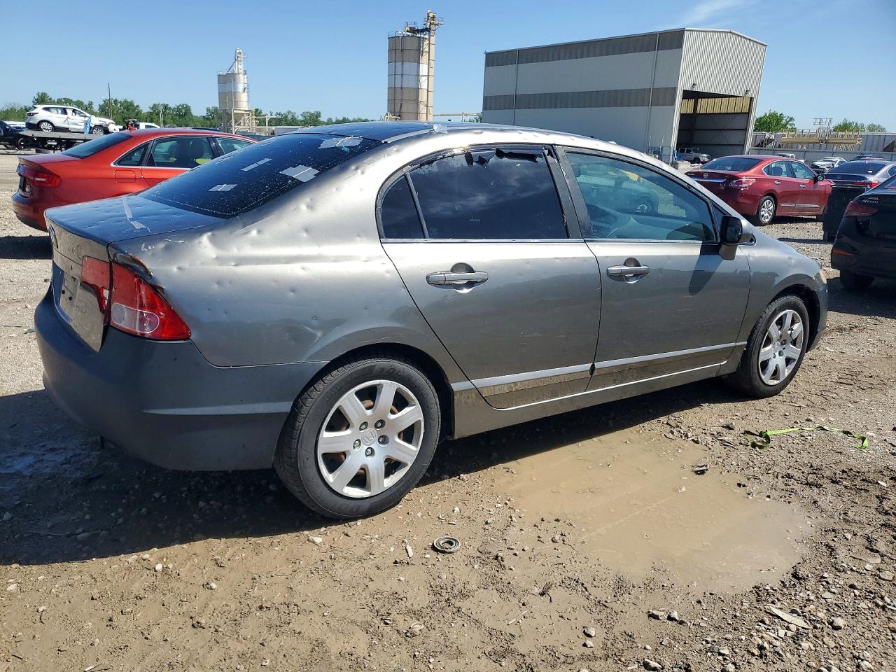 2008 Honda Civic Lx Gray vin: 1HGFA16538L110732