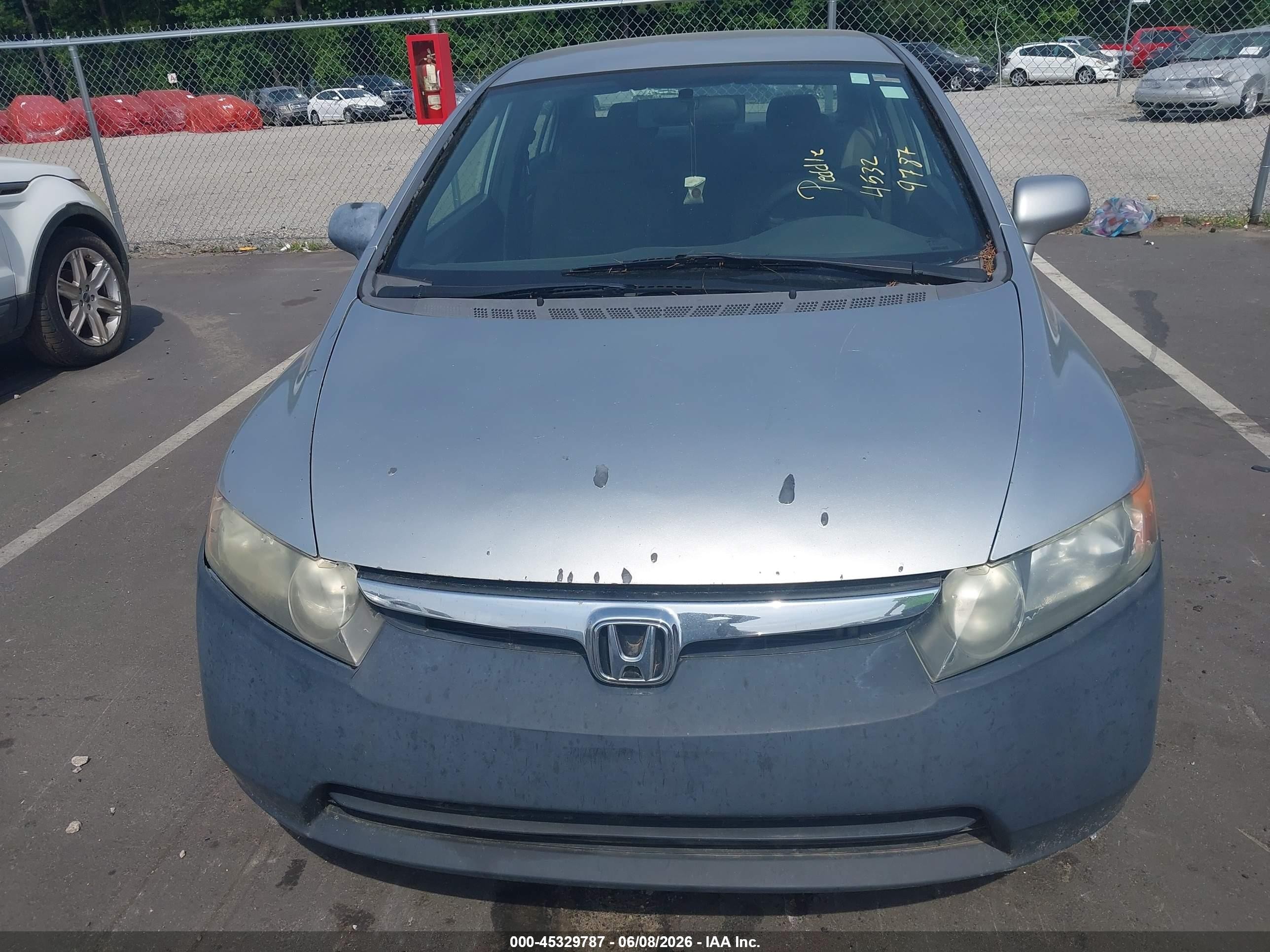 2008 Honda Civic Lx Silver vin: 1HGFA16538L112576