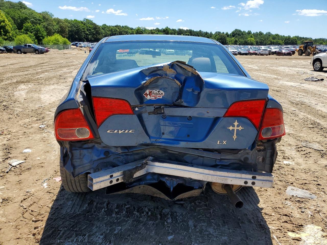 2008 Honda Civic Lx Blue vin: 1HGFA16538L113078