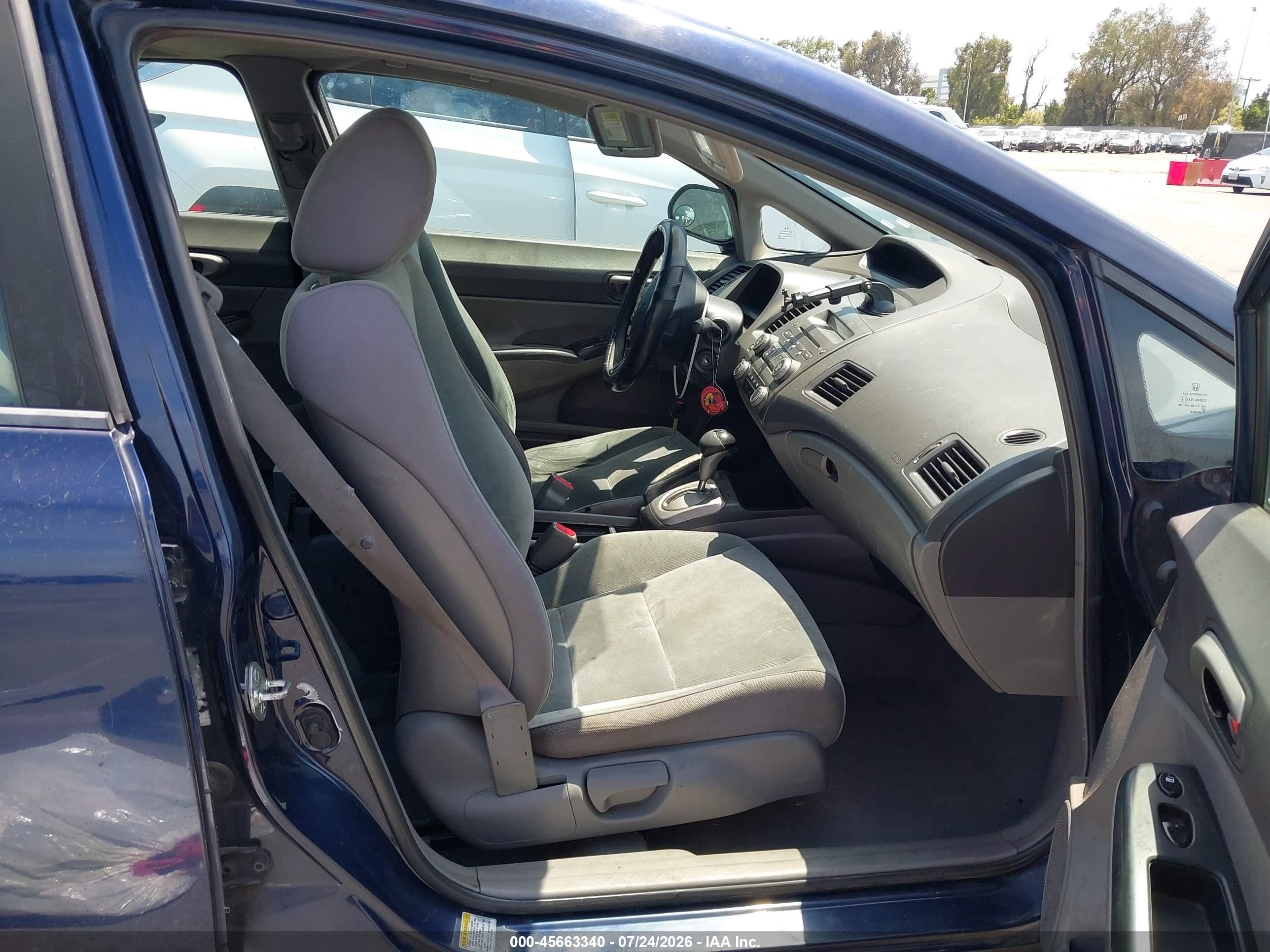 2009 Honda Civic Lx Dark Blue vin: 1HGFA16539L000538
