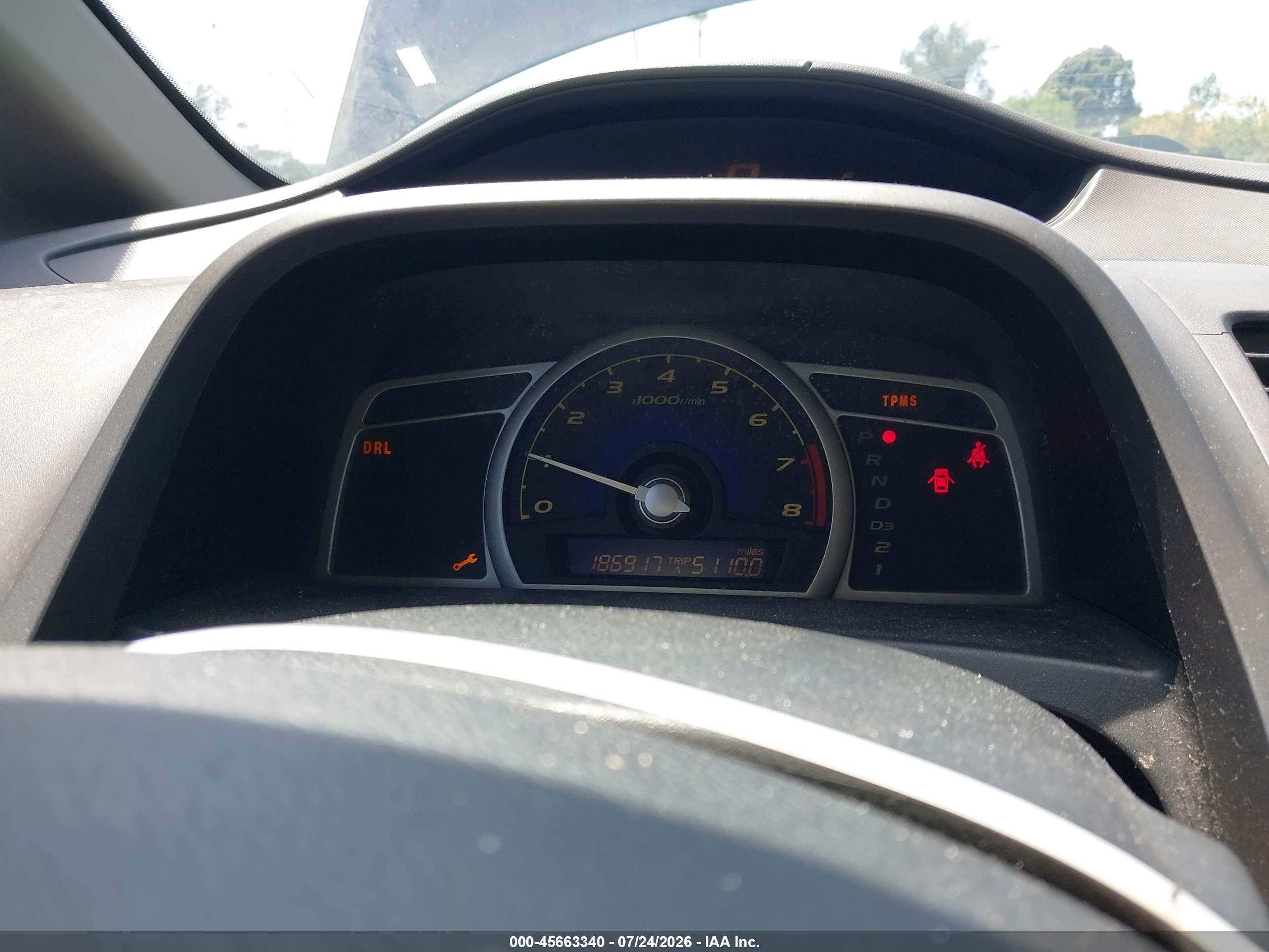 2009 Honda Civic Lx Dark Blue vin: 1HGFA16539L000538