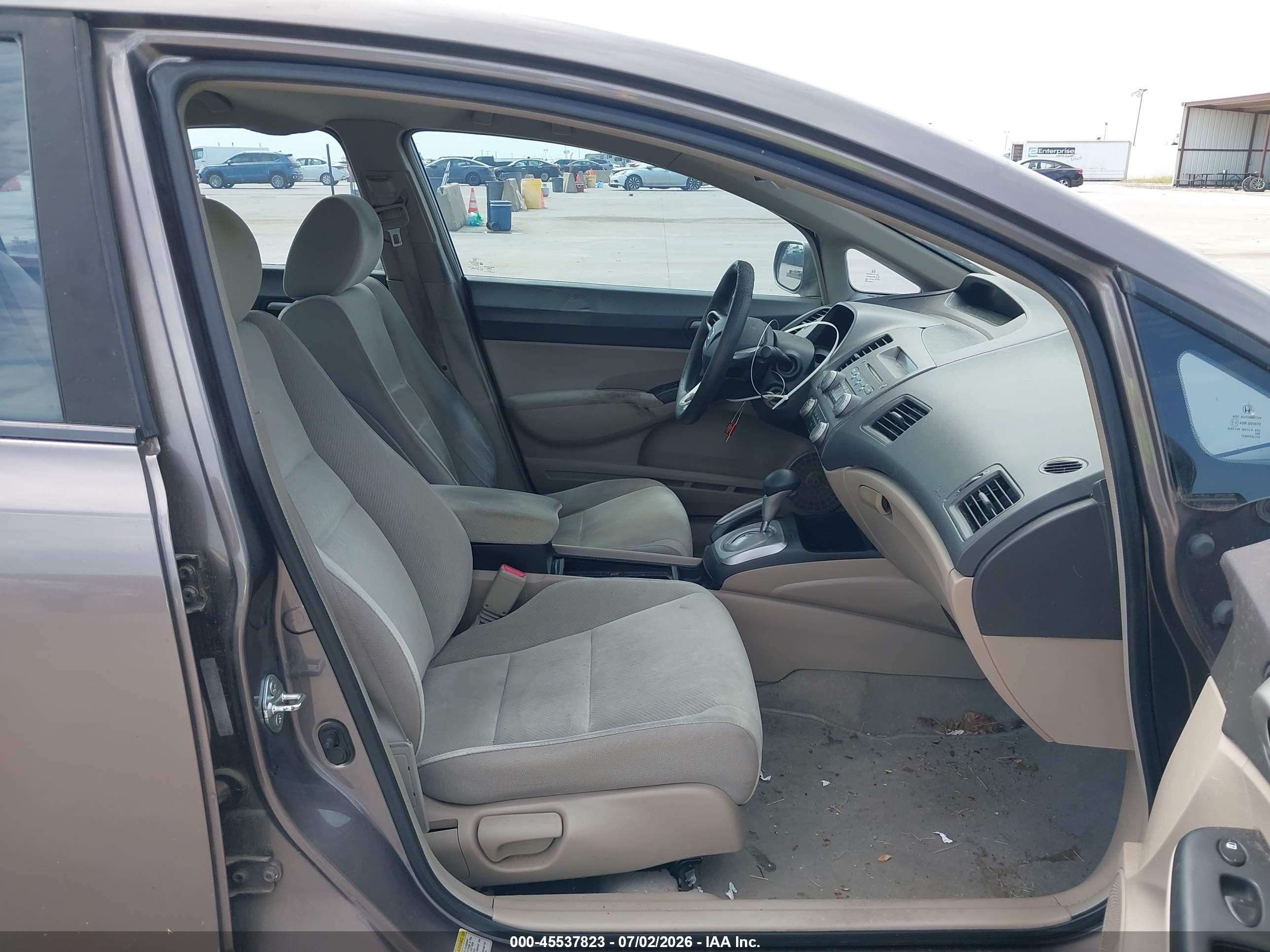 2009 Honda Civic Lx Brown vin: 1HGFA16539L014553