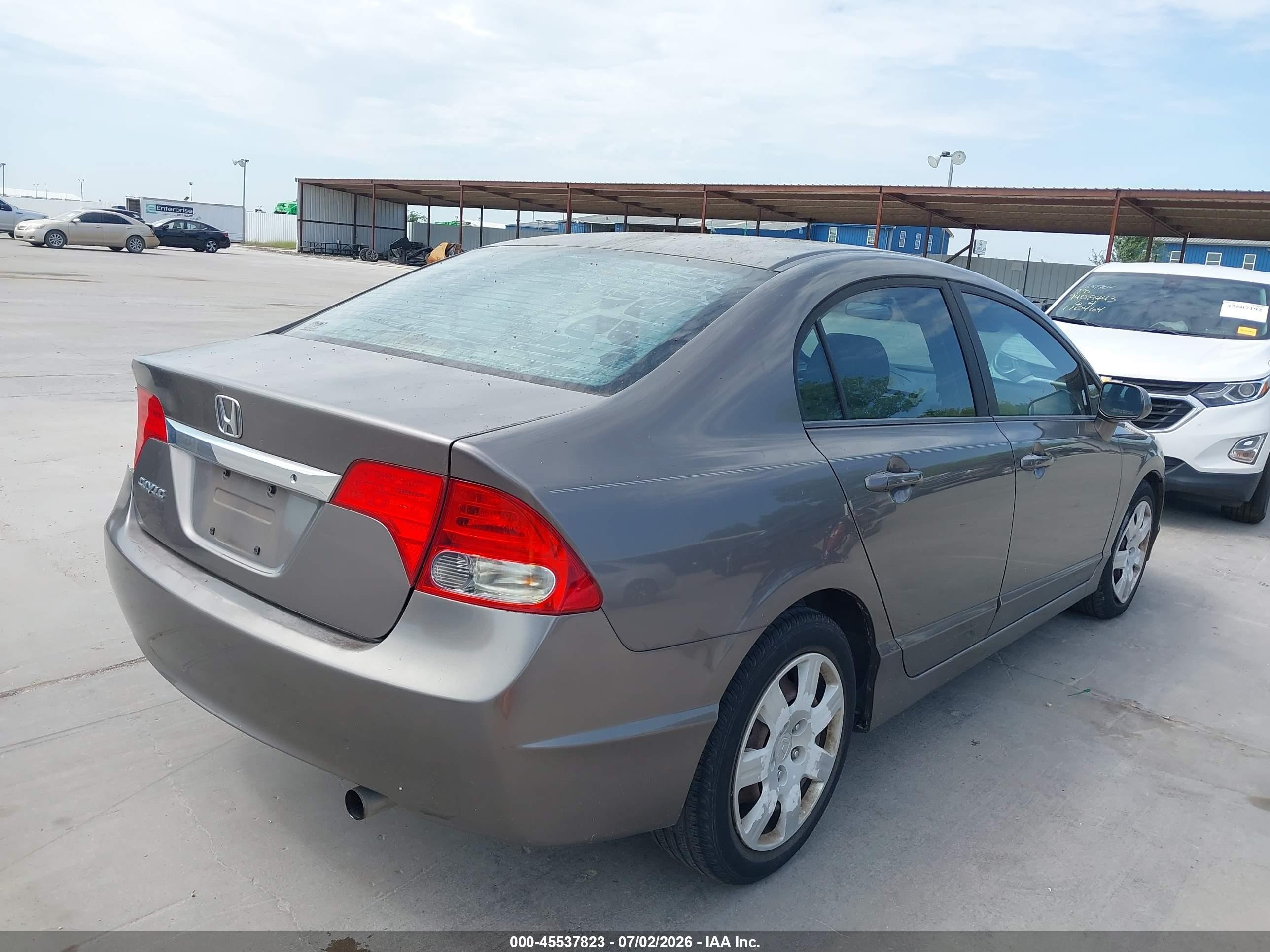 2009 Honda Civic Lx Brown vin: 1HGFA16539L014553
