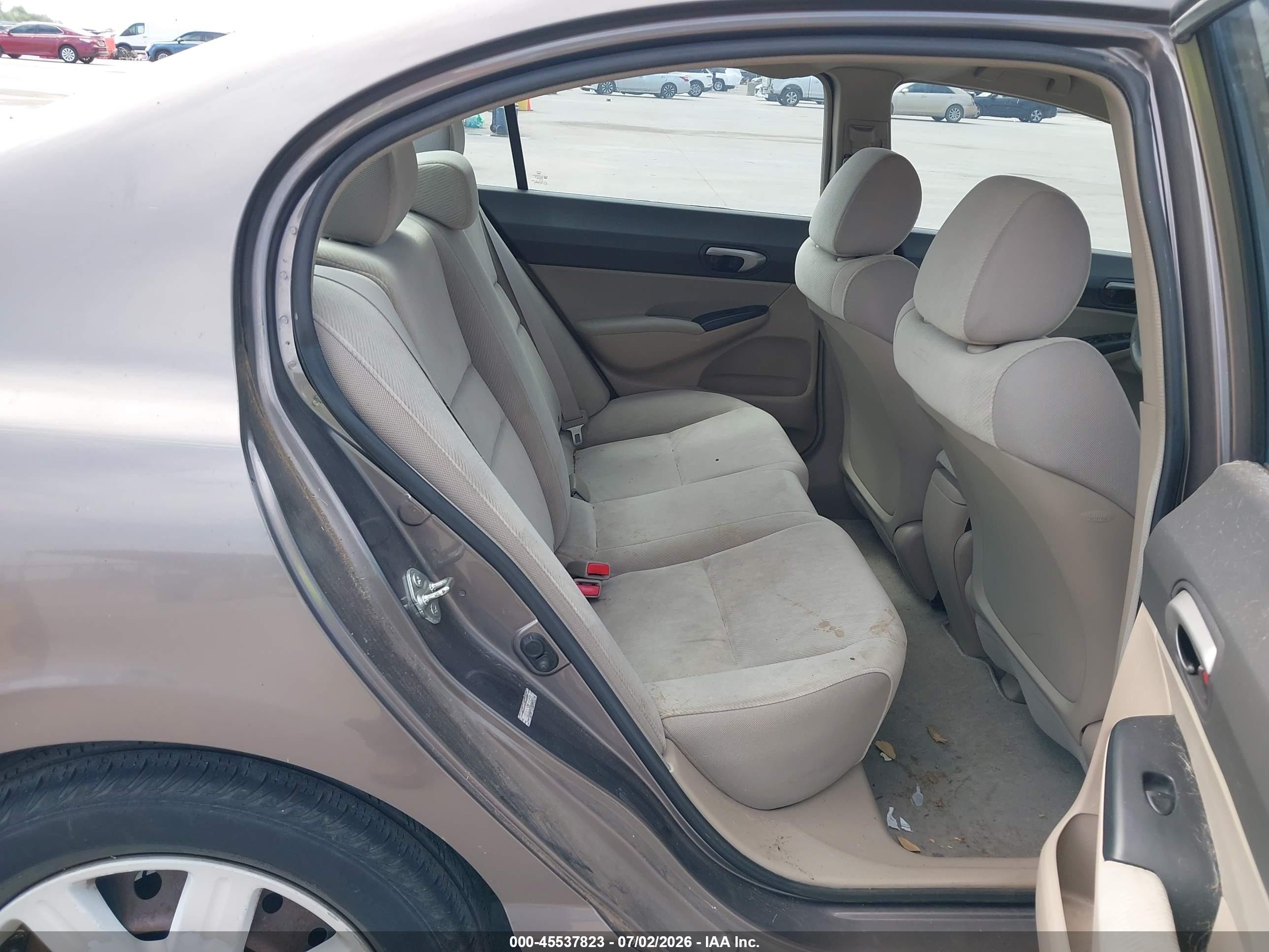 2009 Honda Civic Lx Brown vin: 1HGFA16539L014553