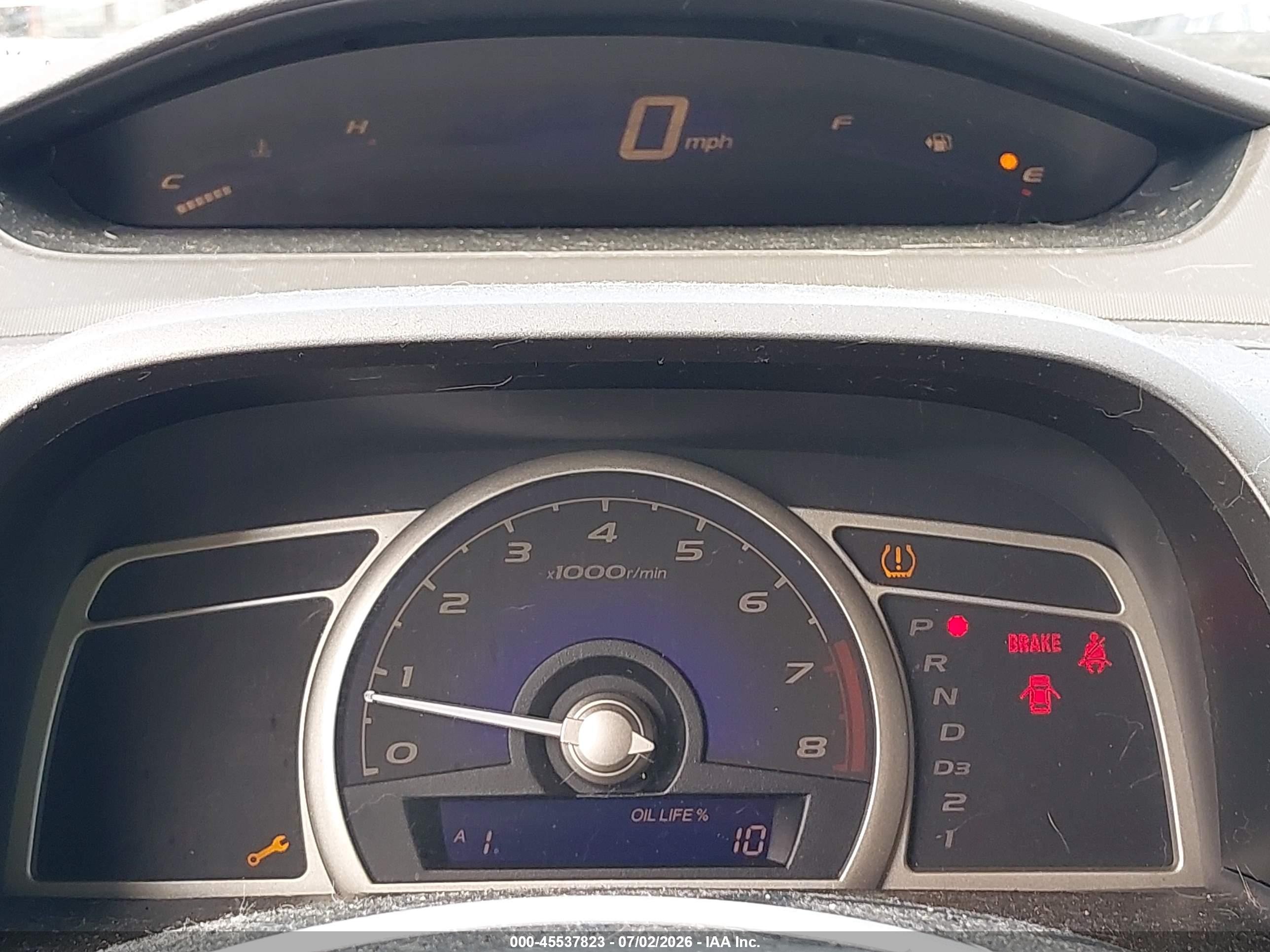 2009 Honda Civic Lx Brown vin: 1HGFA16539L014553
