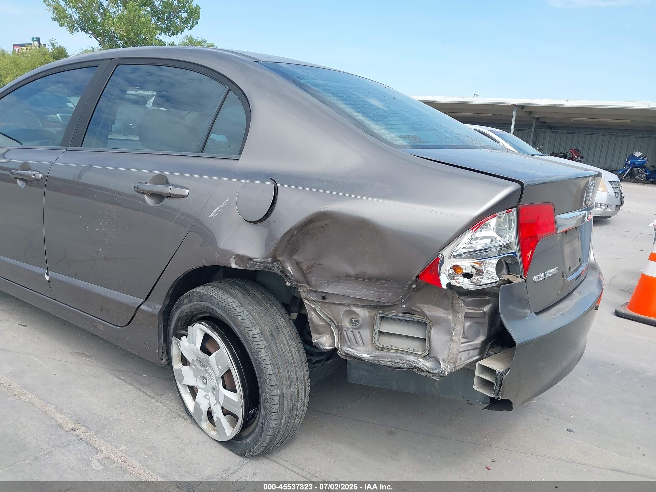 2009 Honda Civic Lx Brown vin: 1HGFA16539L014553