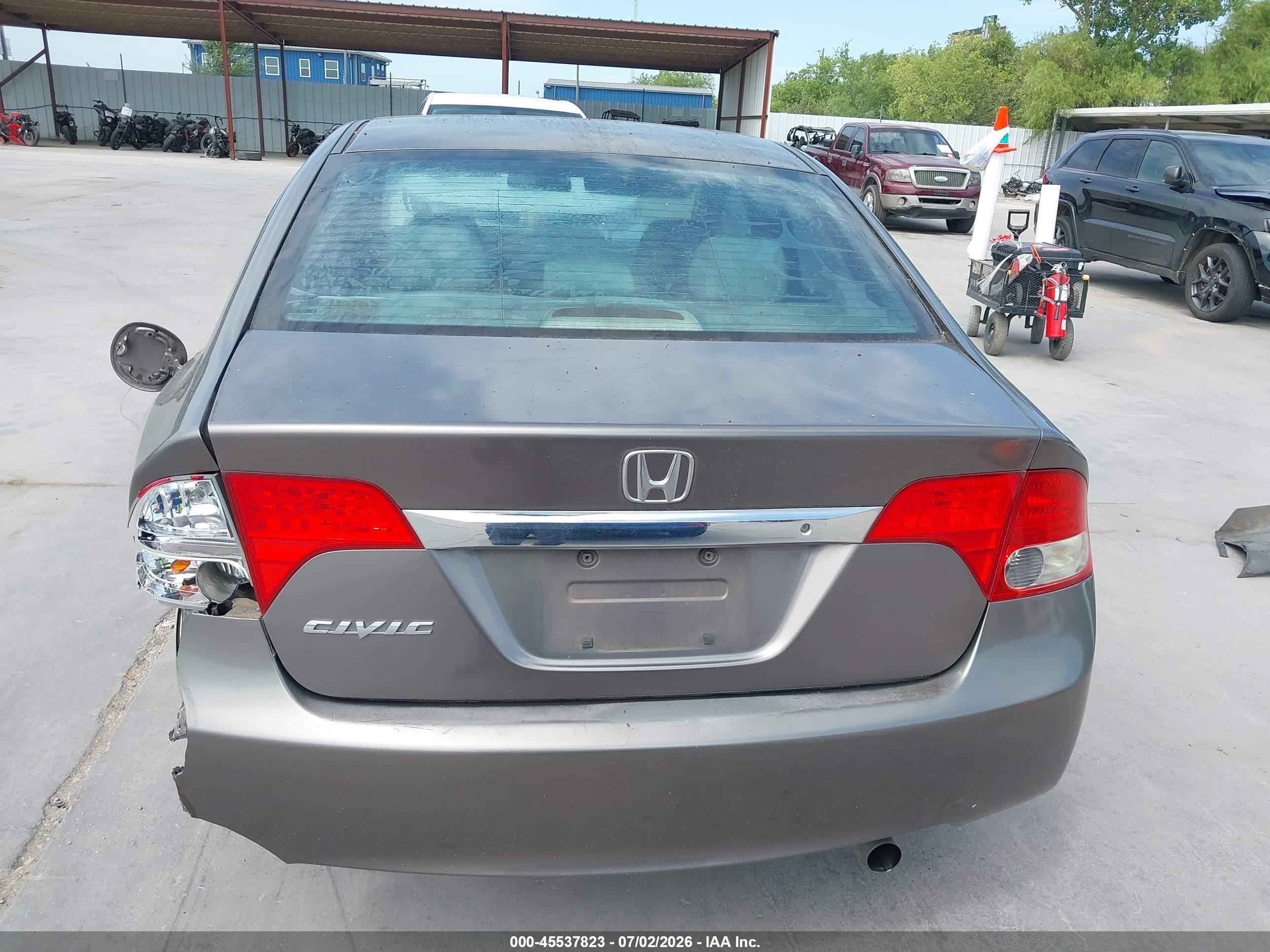 2009 Honda Civic Lx Brown vin: 1HGFA16539L014553