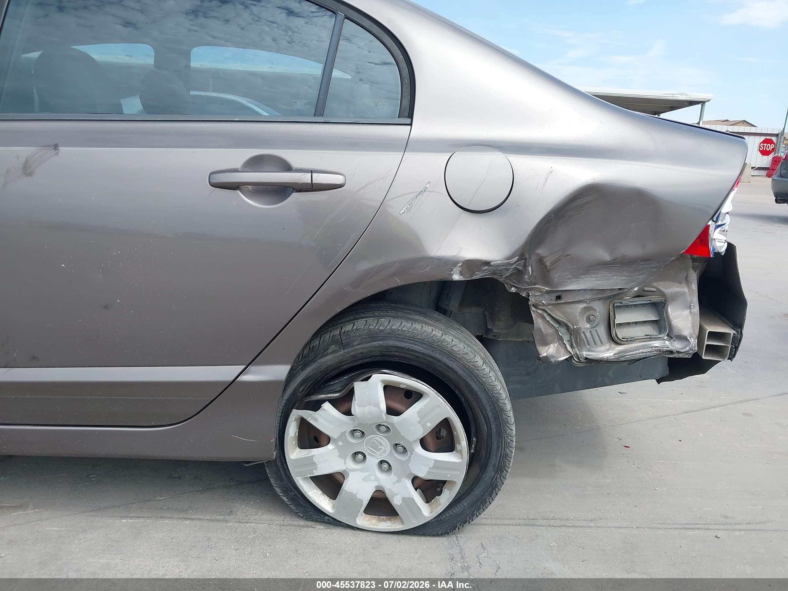 2009 Honda Civic Lx Brown vin: 1HGFA16539L014553